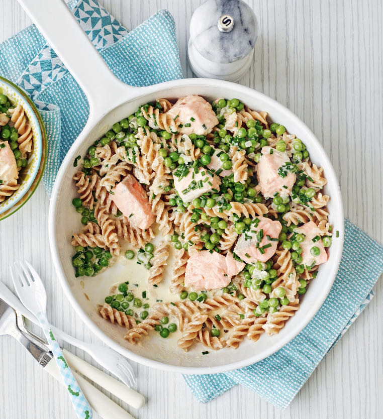 Salmon Pea Pasta