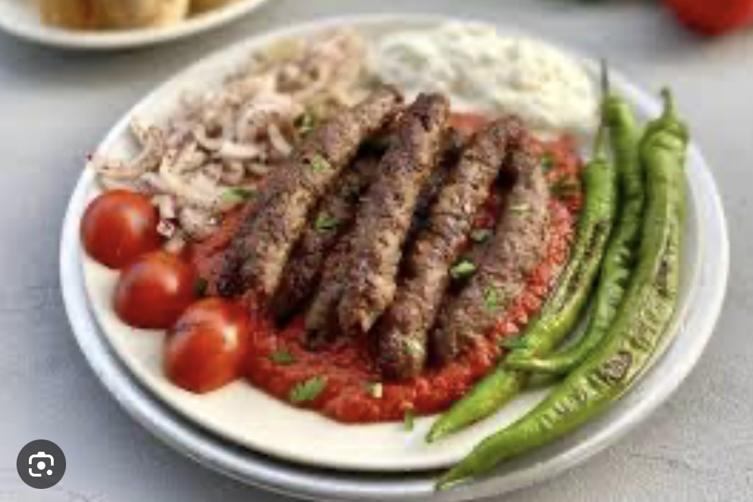 Kebab with vegetables
