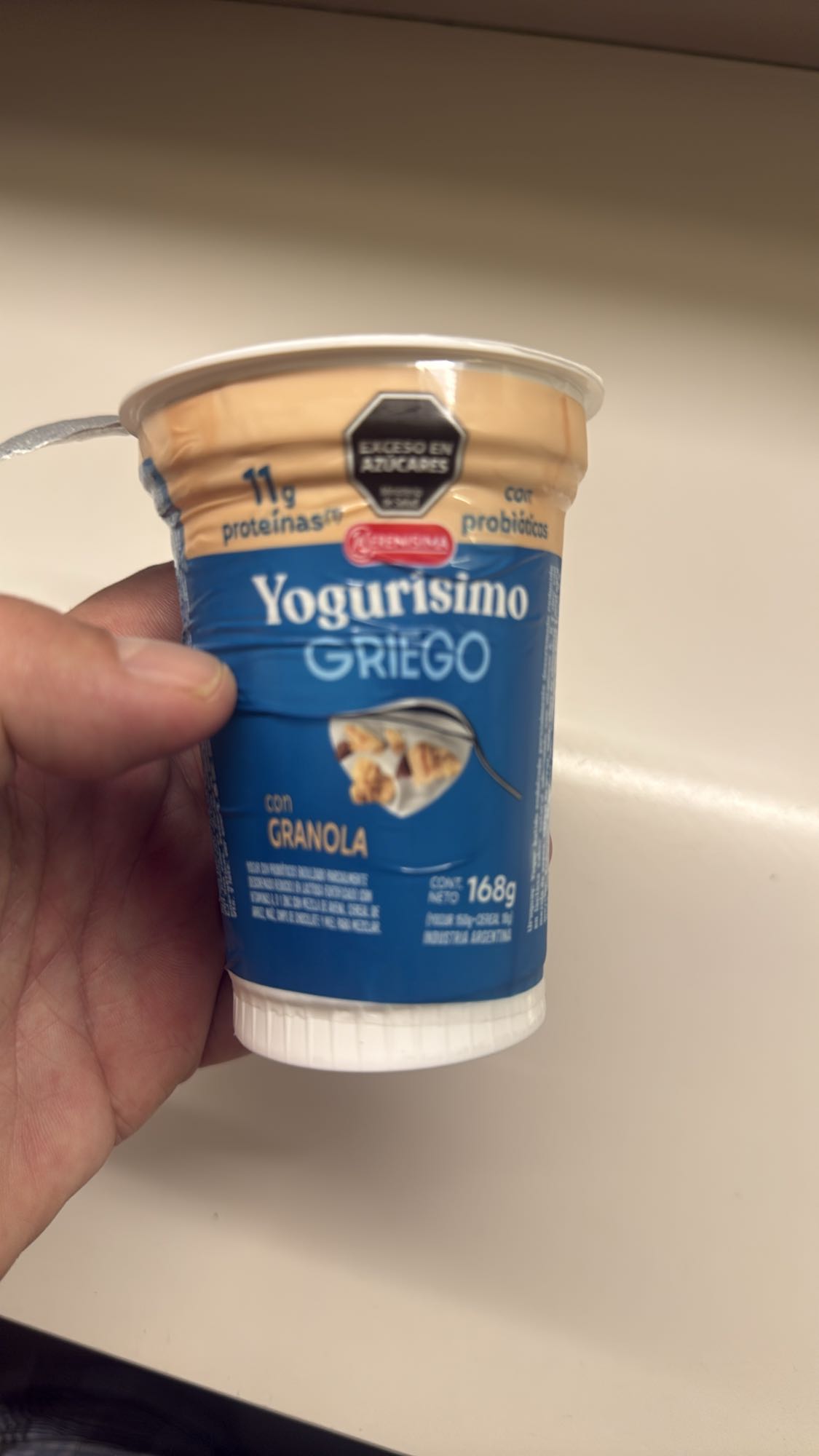 Yogur griego con granola