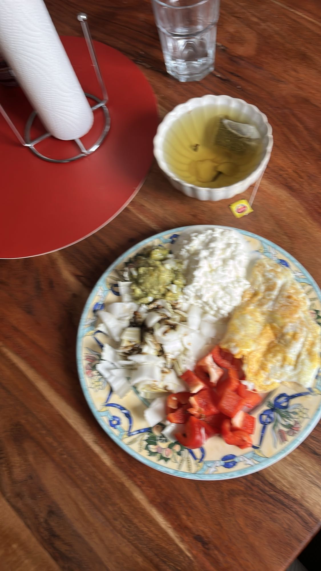 Gezond ontbijt bord