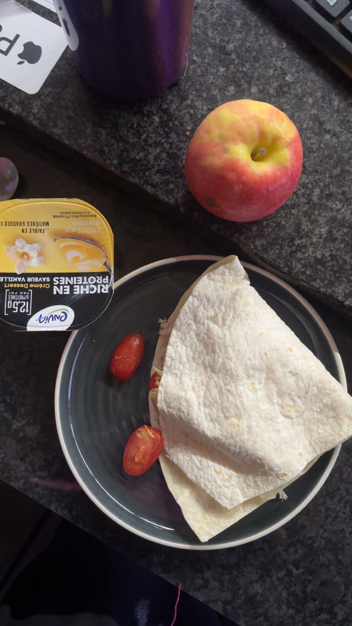 Déjeuner protéiné thon & wrap