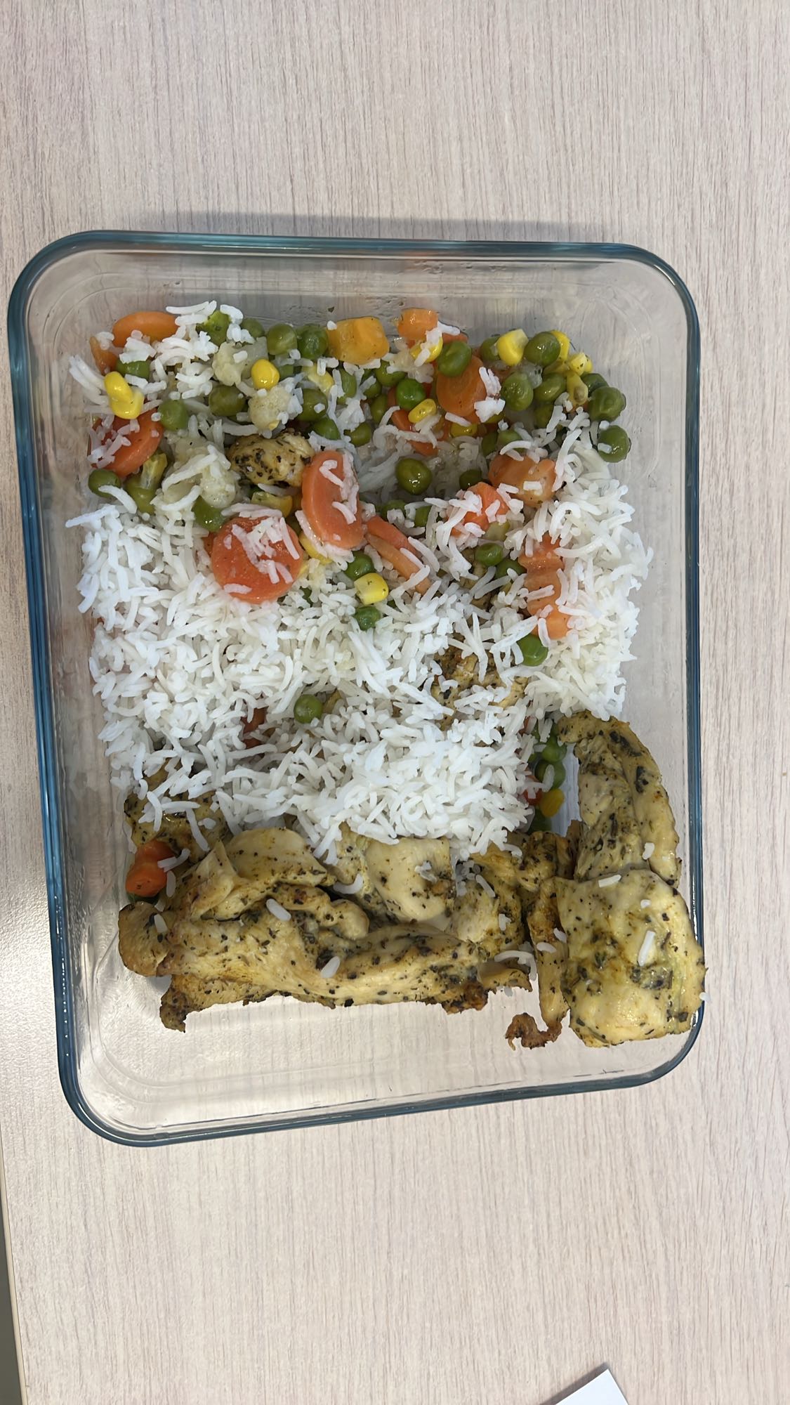 Kurczak z ryżem i warzywami