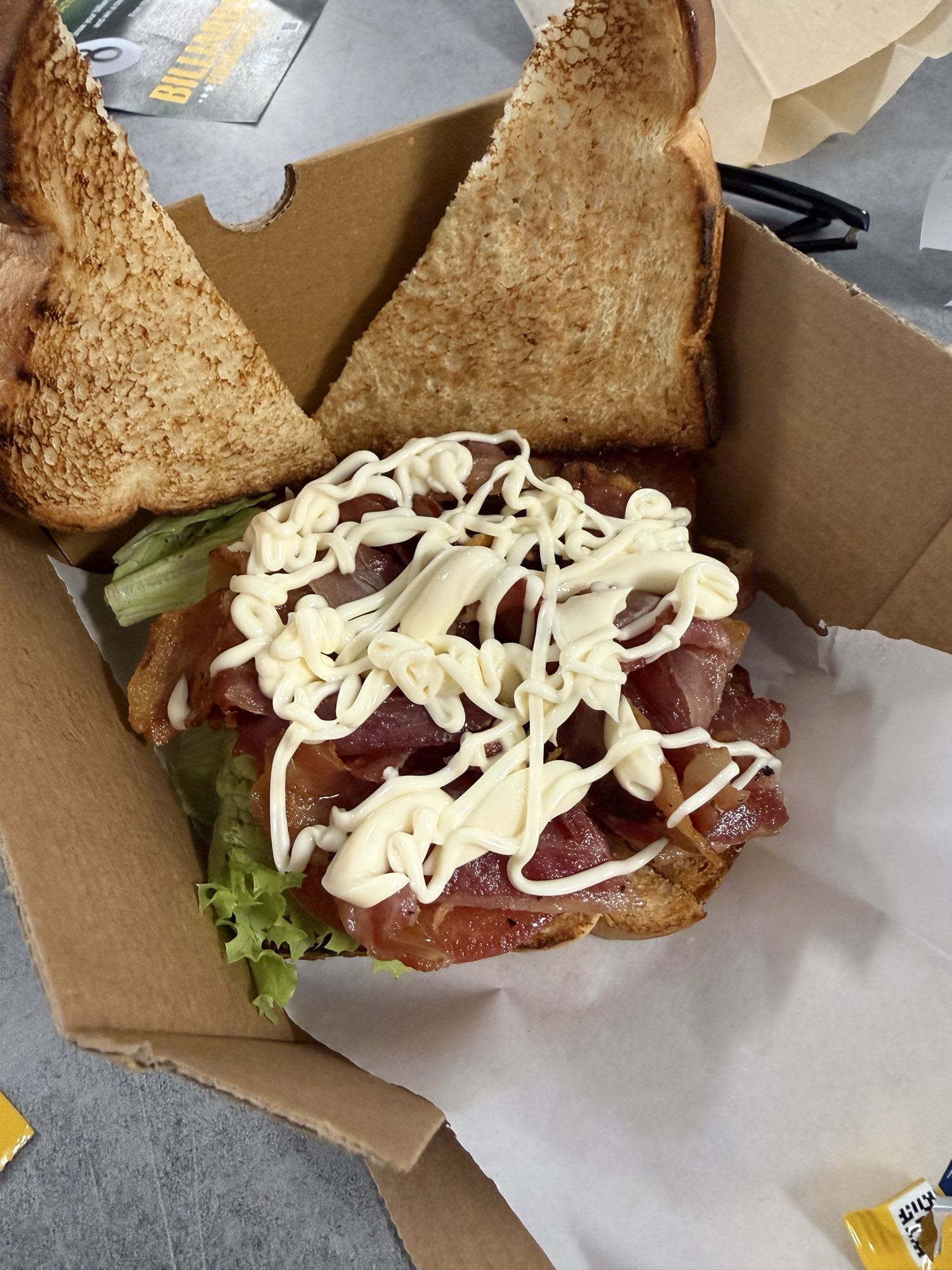 Bacon Lettuce Mayo Sandwich