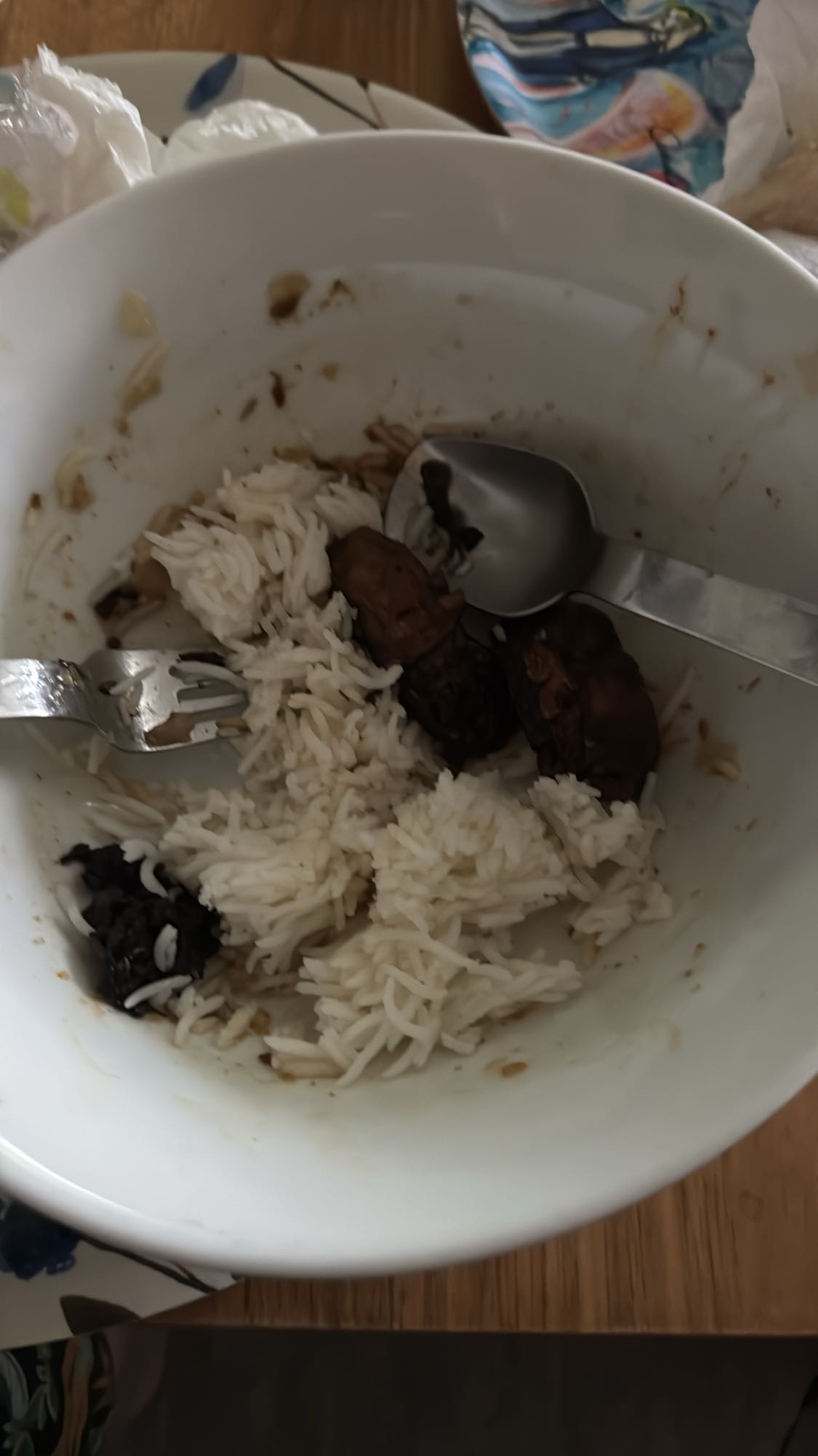 Ris med kyckling och svamp