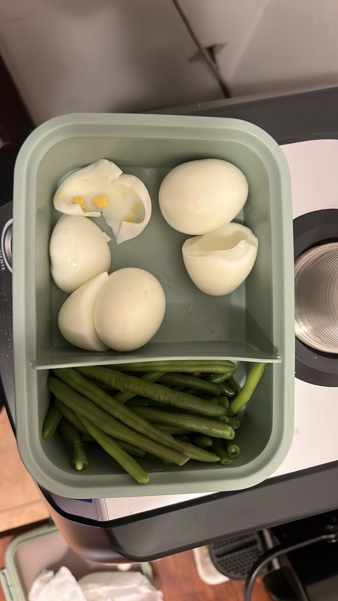 Boiled Eggs & Green Beans