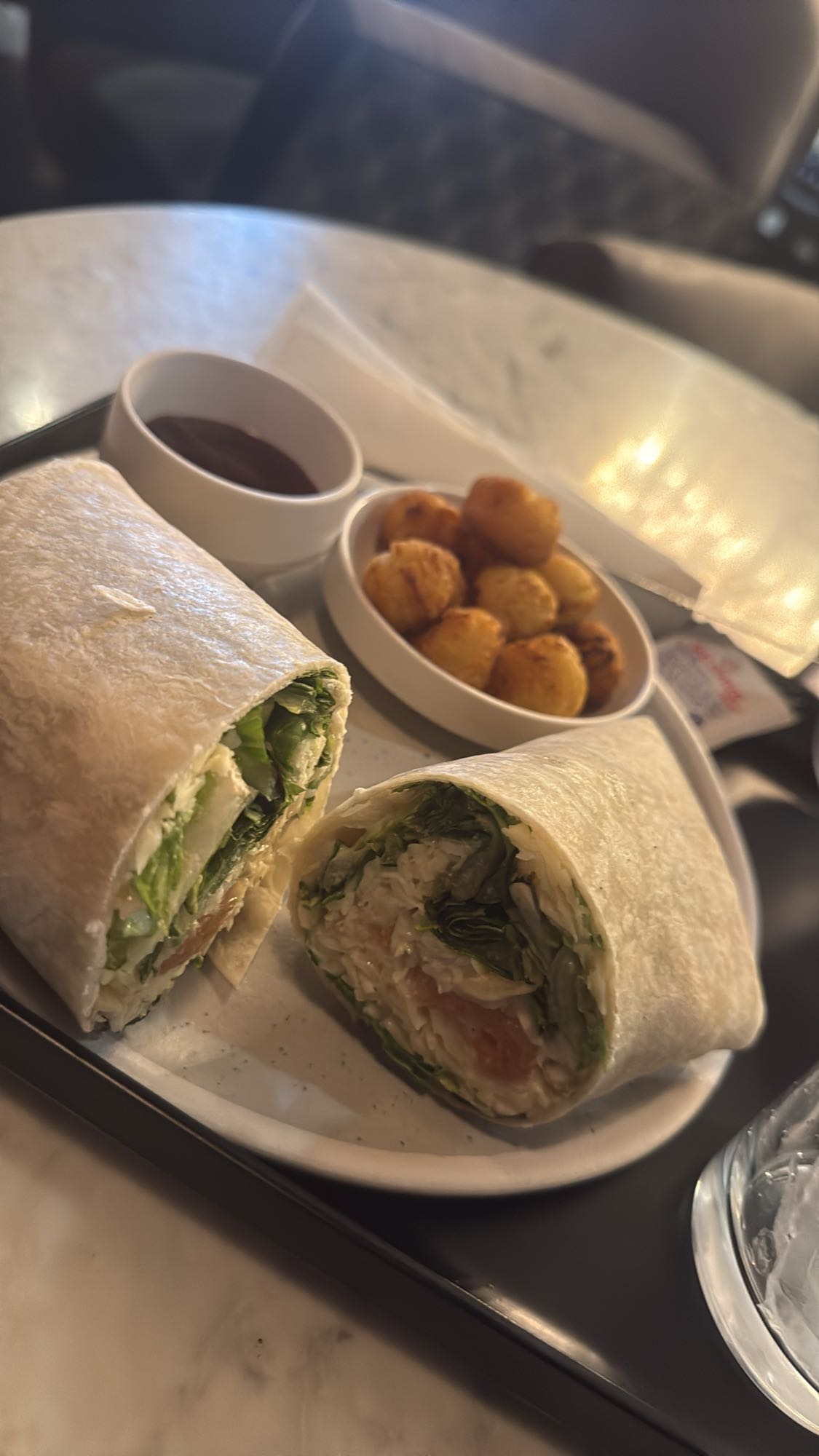 wrap de salmón con papas