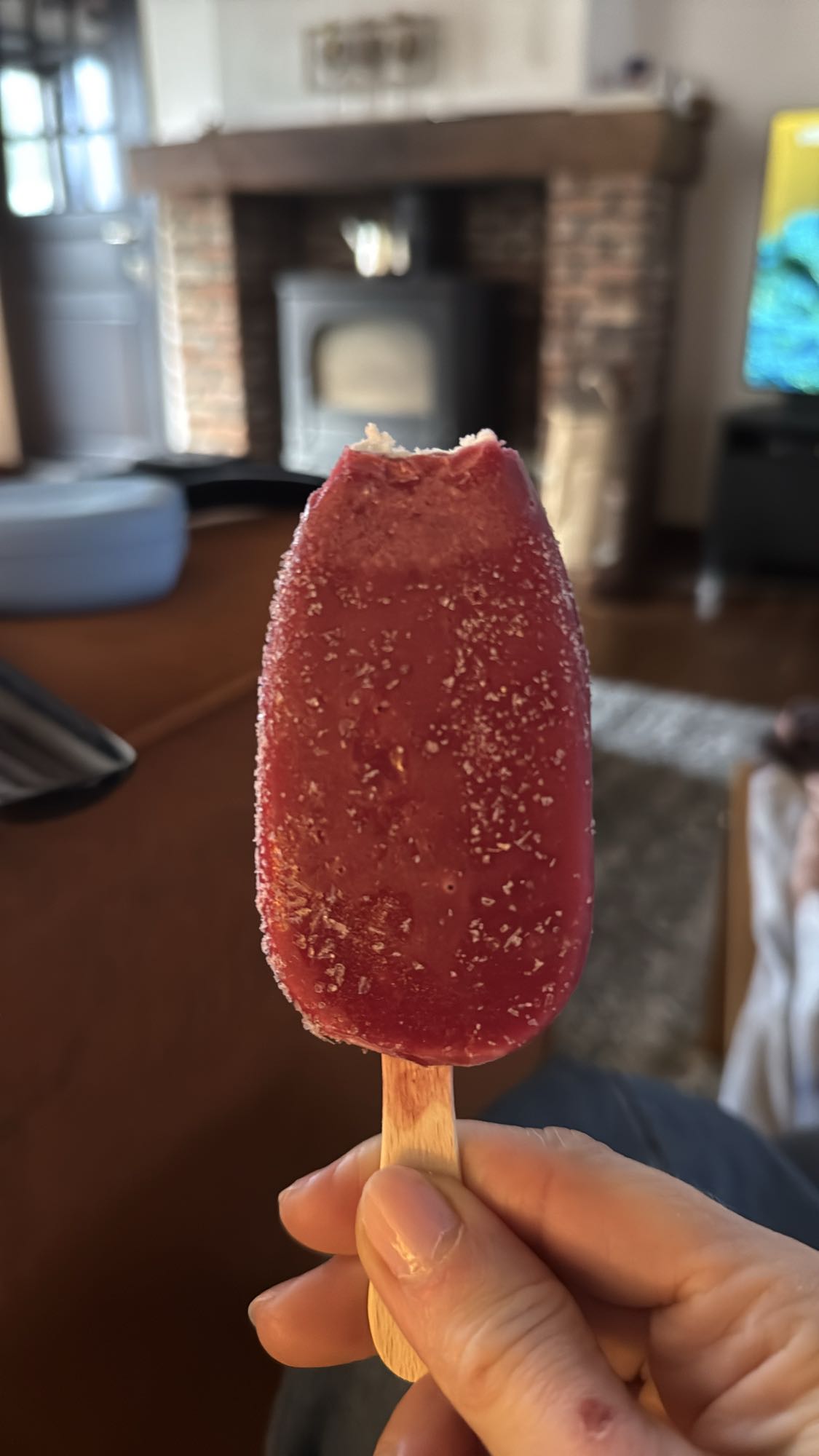 fruitijsje op stokje