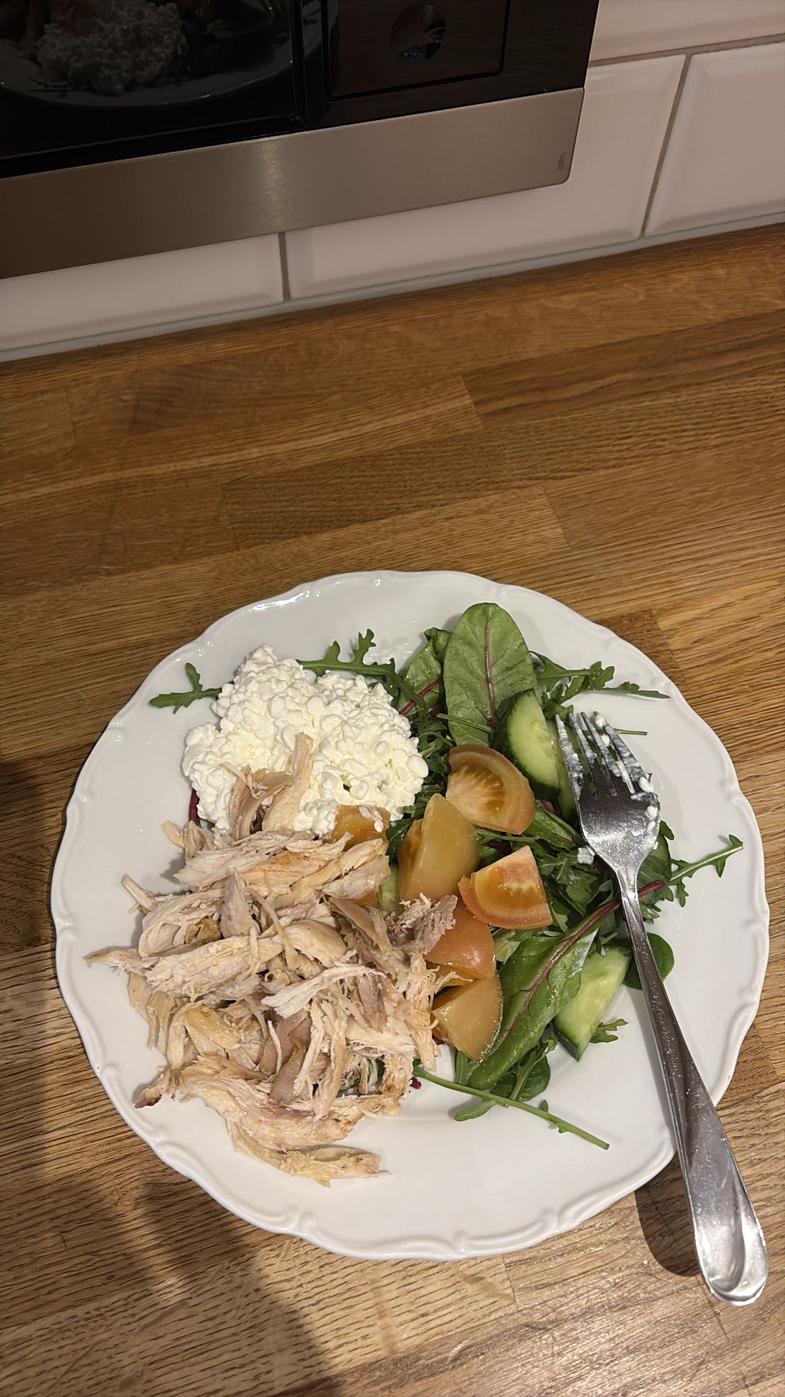 Kycklingsallad med keso