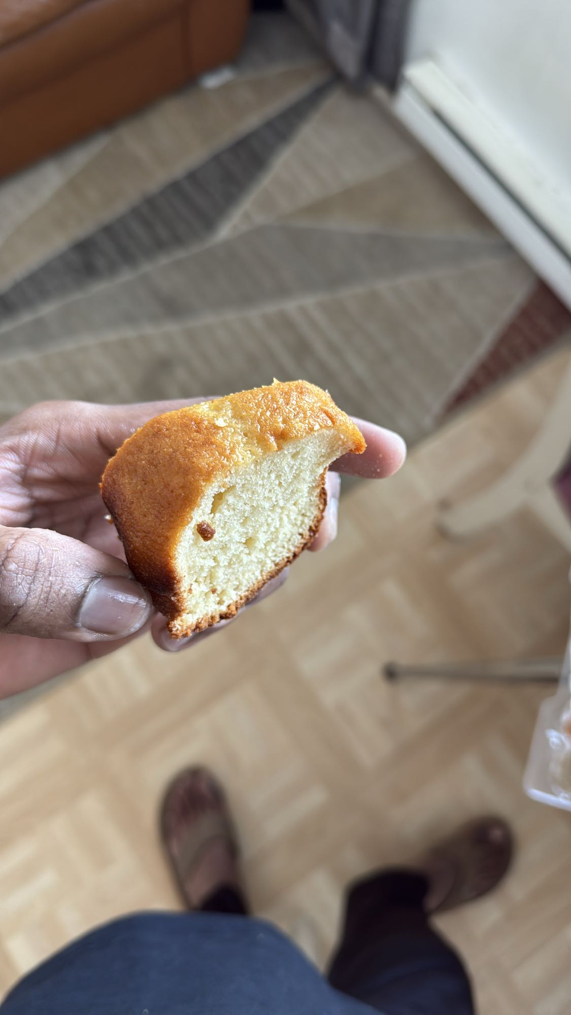 Tranche de gâteau nature