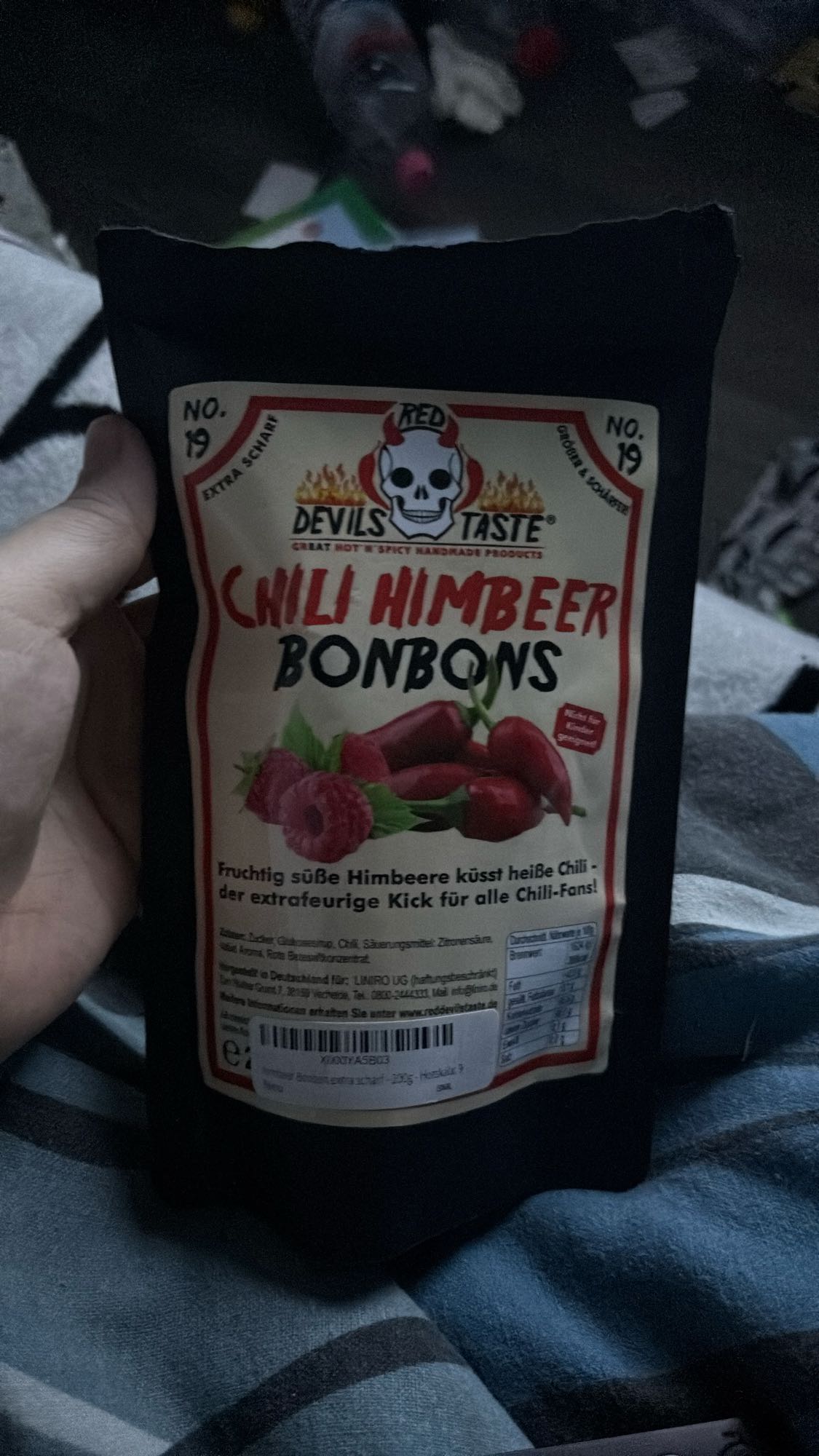 Chili Himbeer Bonbons