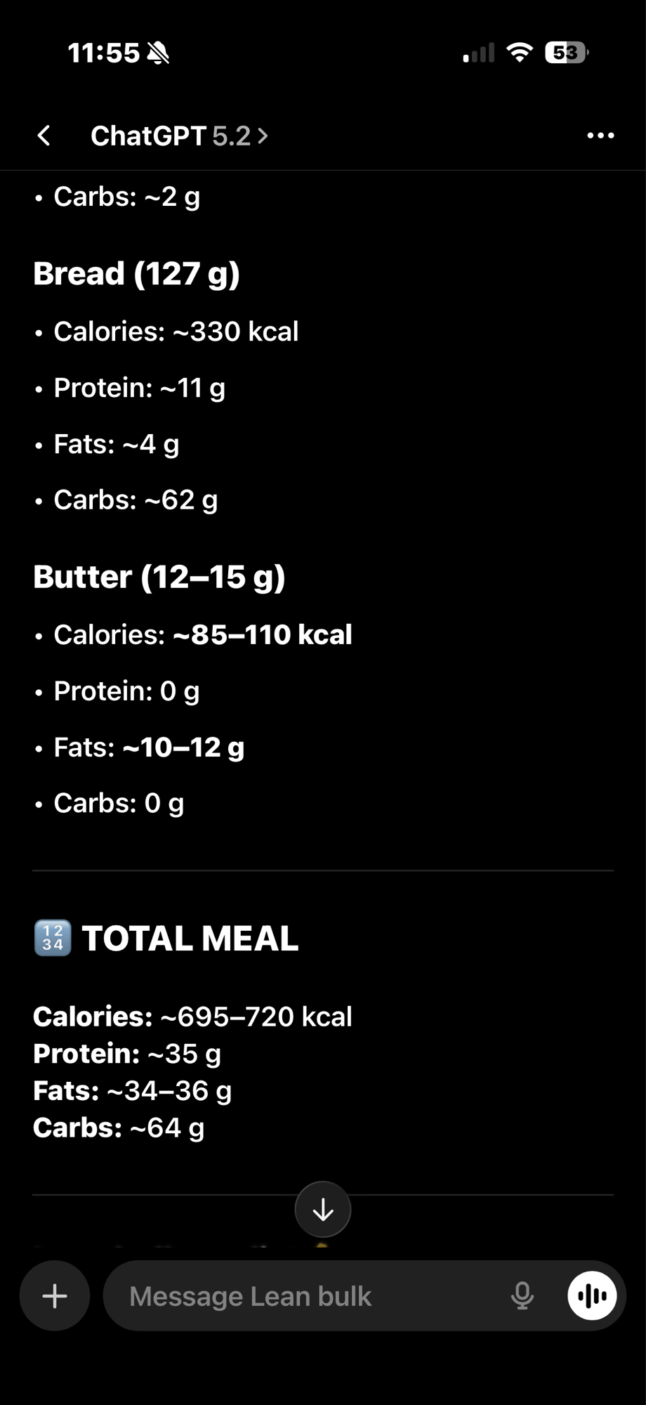 Bread and Butter Meal