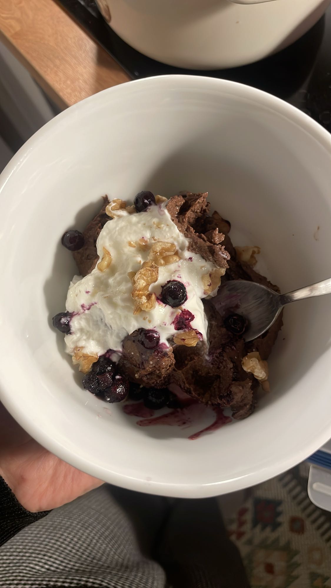 czekoladowy deser z jogurtem