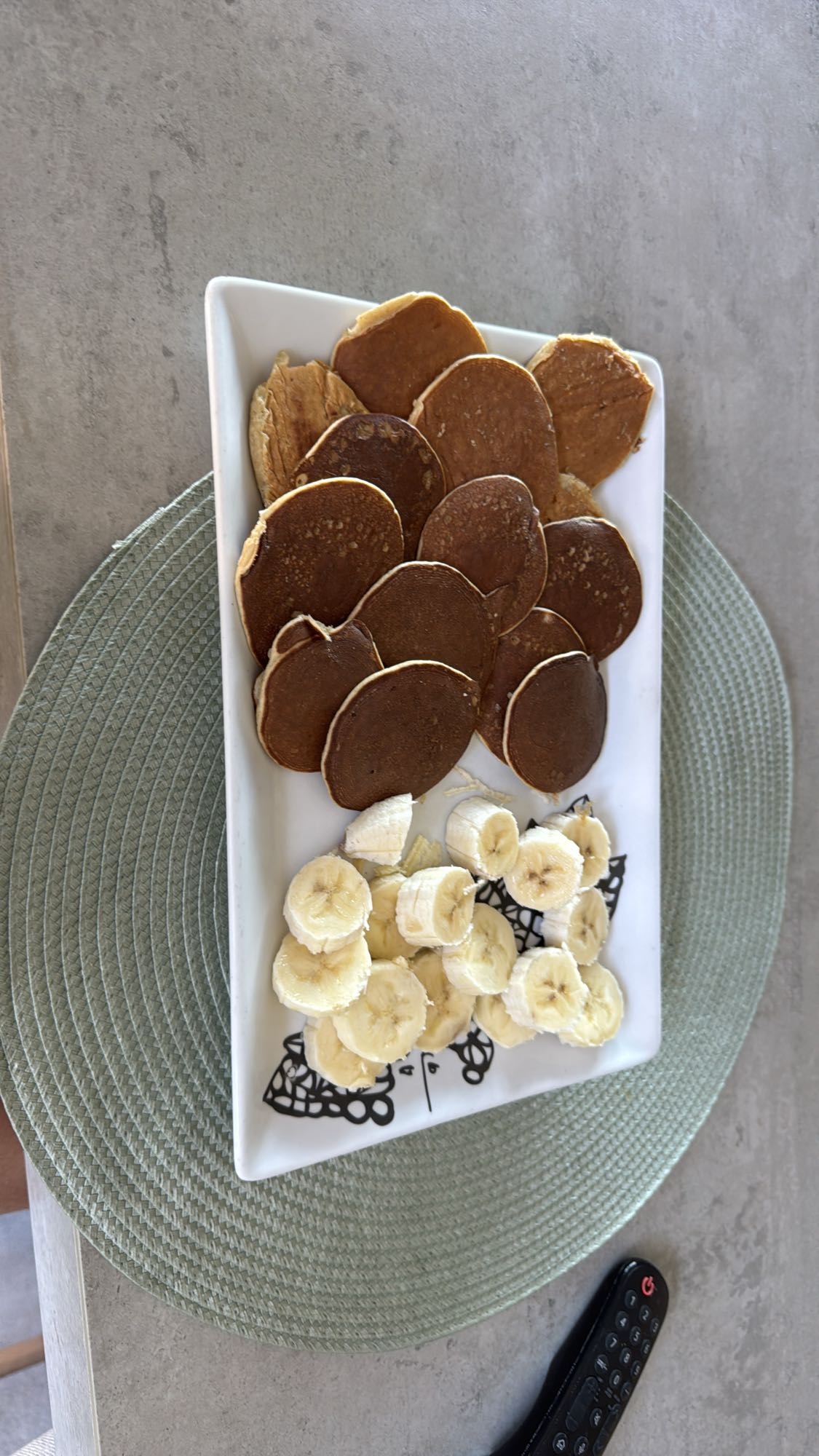 Mini pancakes con plátano