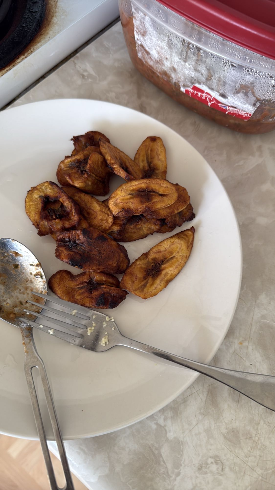 Bananes plantains frites