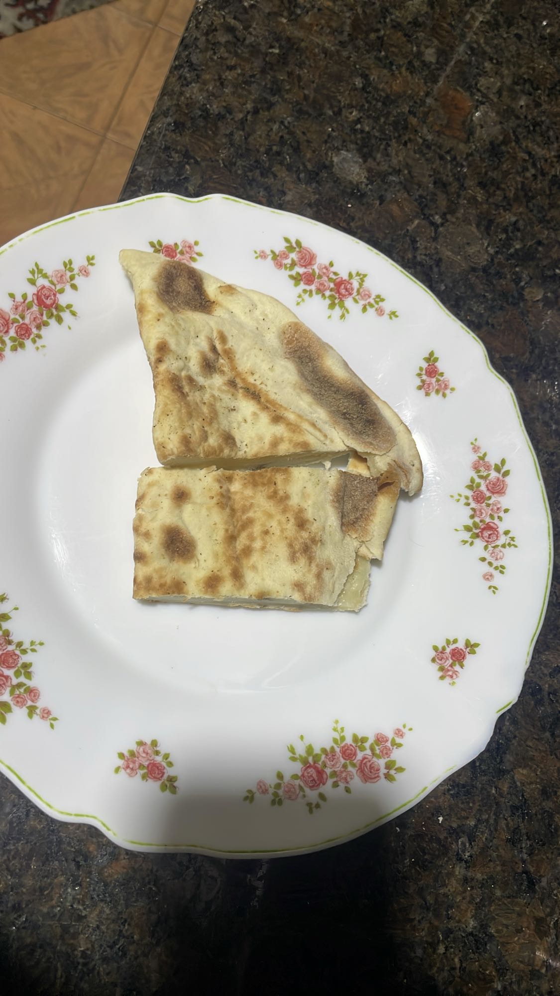 Cheese stuffed flatbread