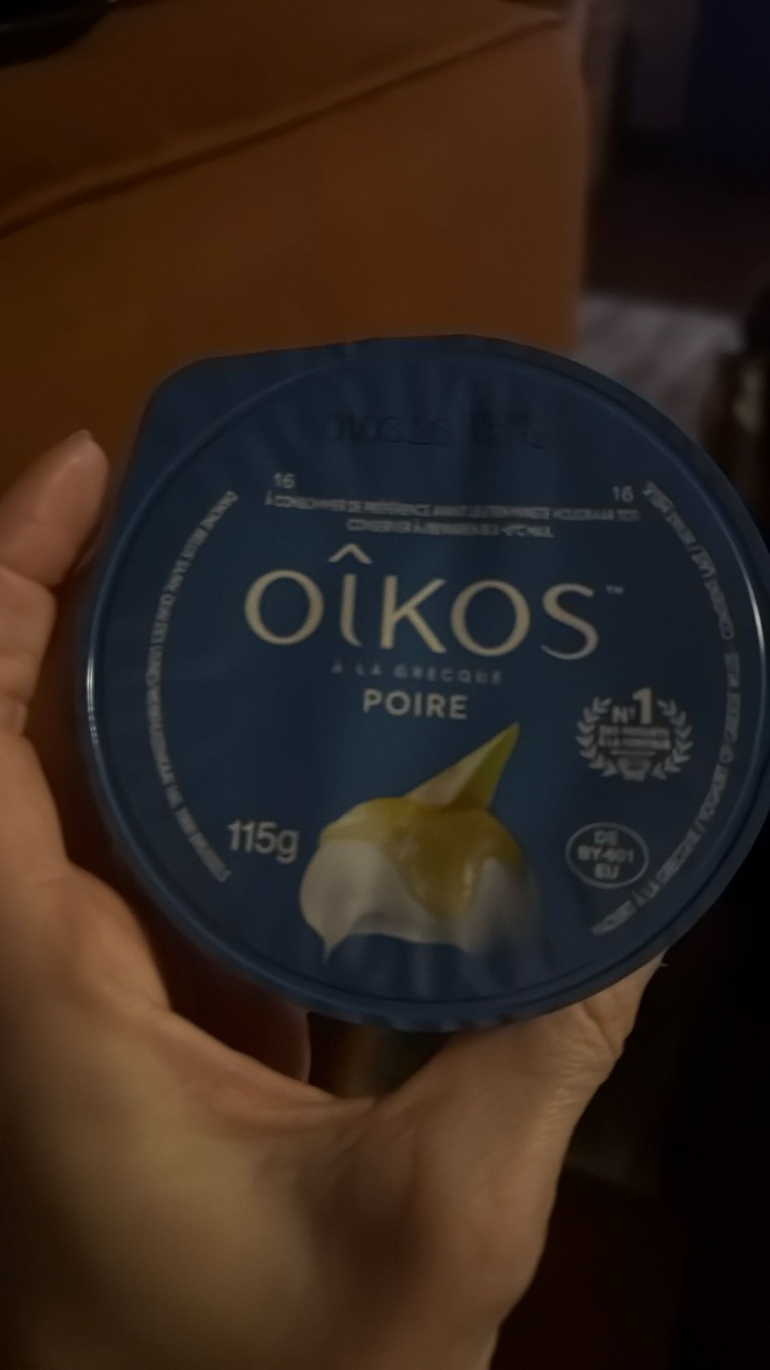 Griekse yoghurt peer