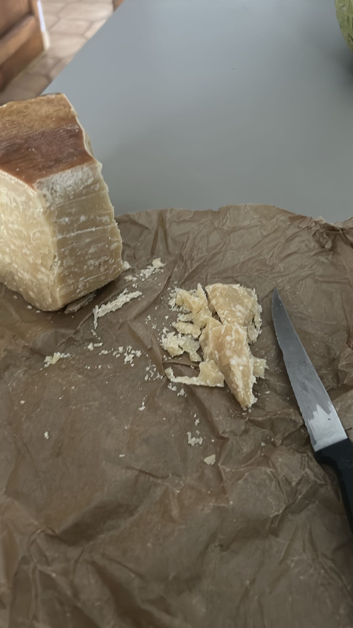 Morceaux de parmesan