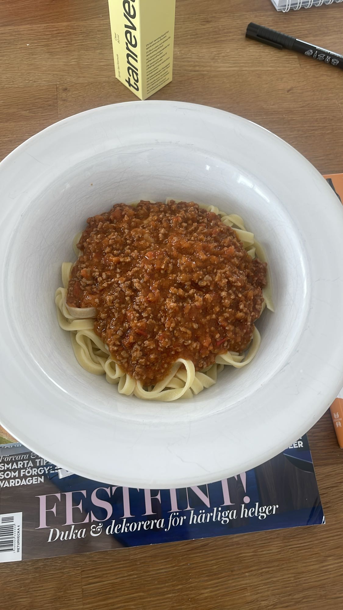 Pasta med köttfärssås
