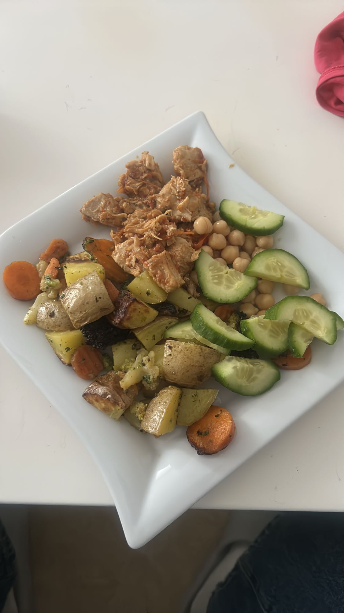 Gemüse mit Hähnchen