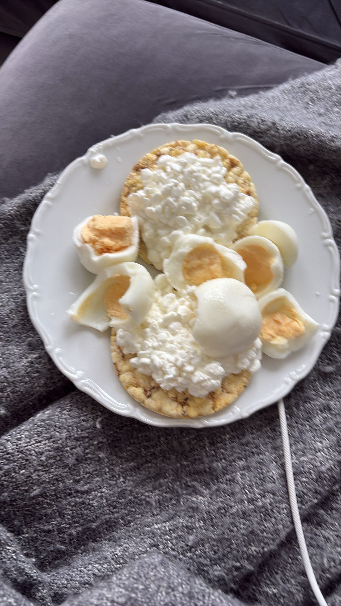 Riskakor med ägg & keso