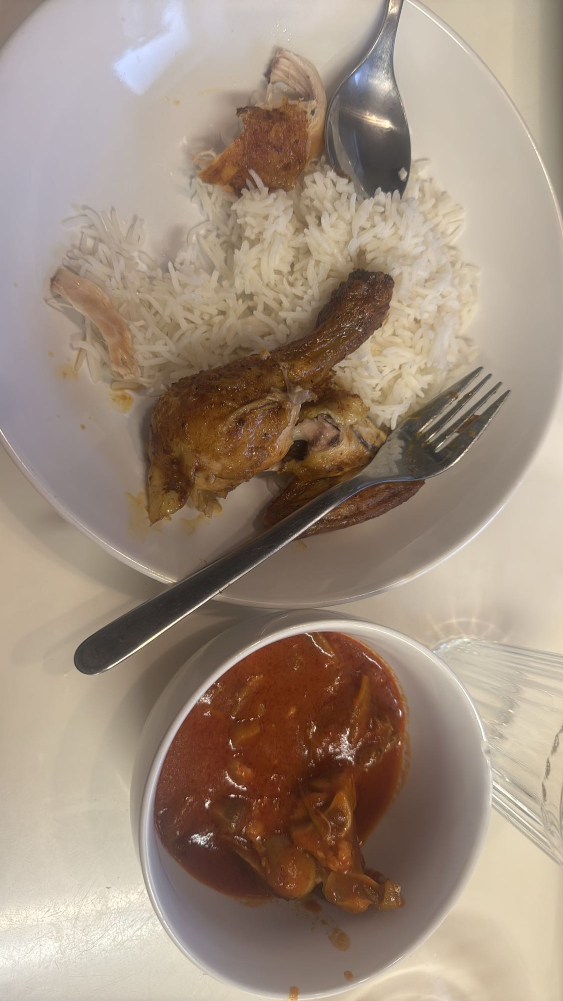 Kyckling med ris och gryta