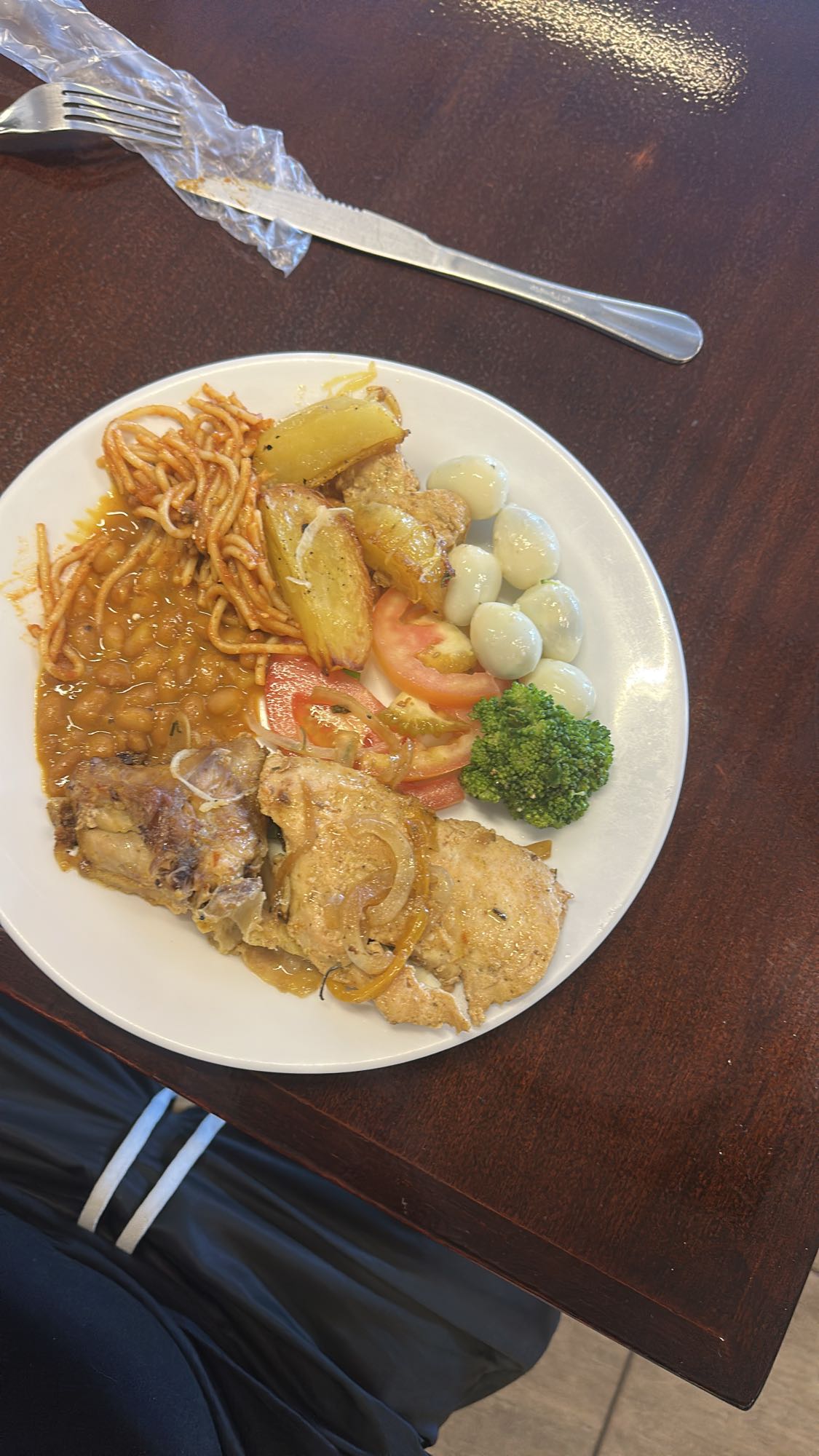 Prato variado com frango