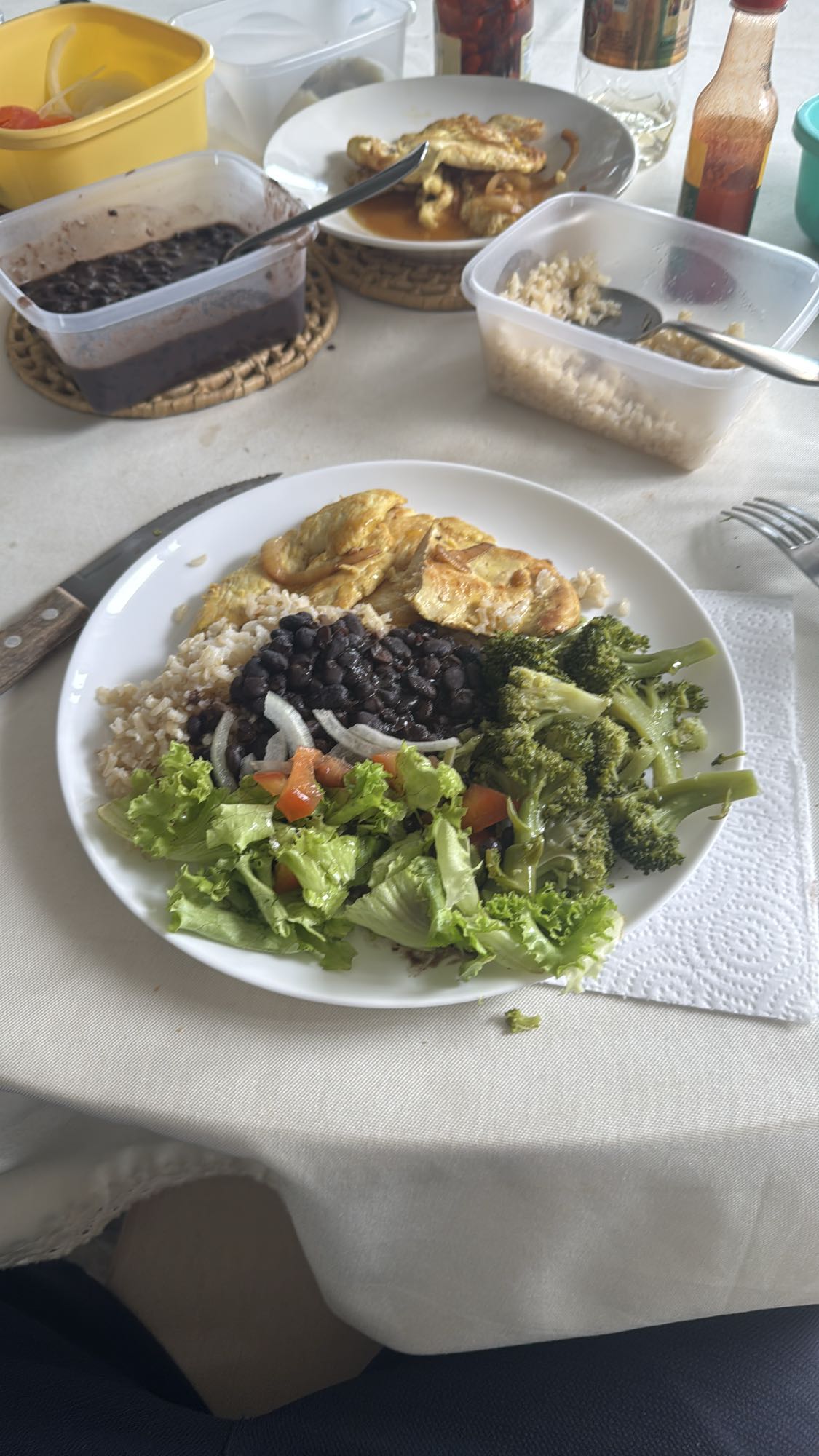 Prato saudável com frango