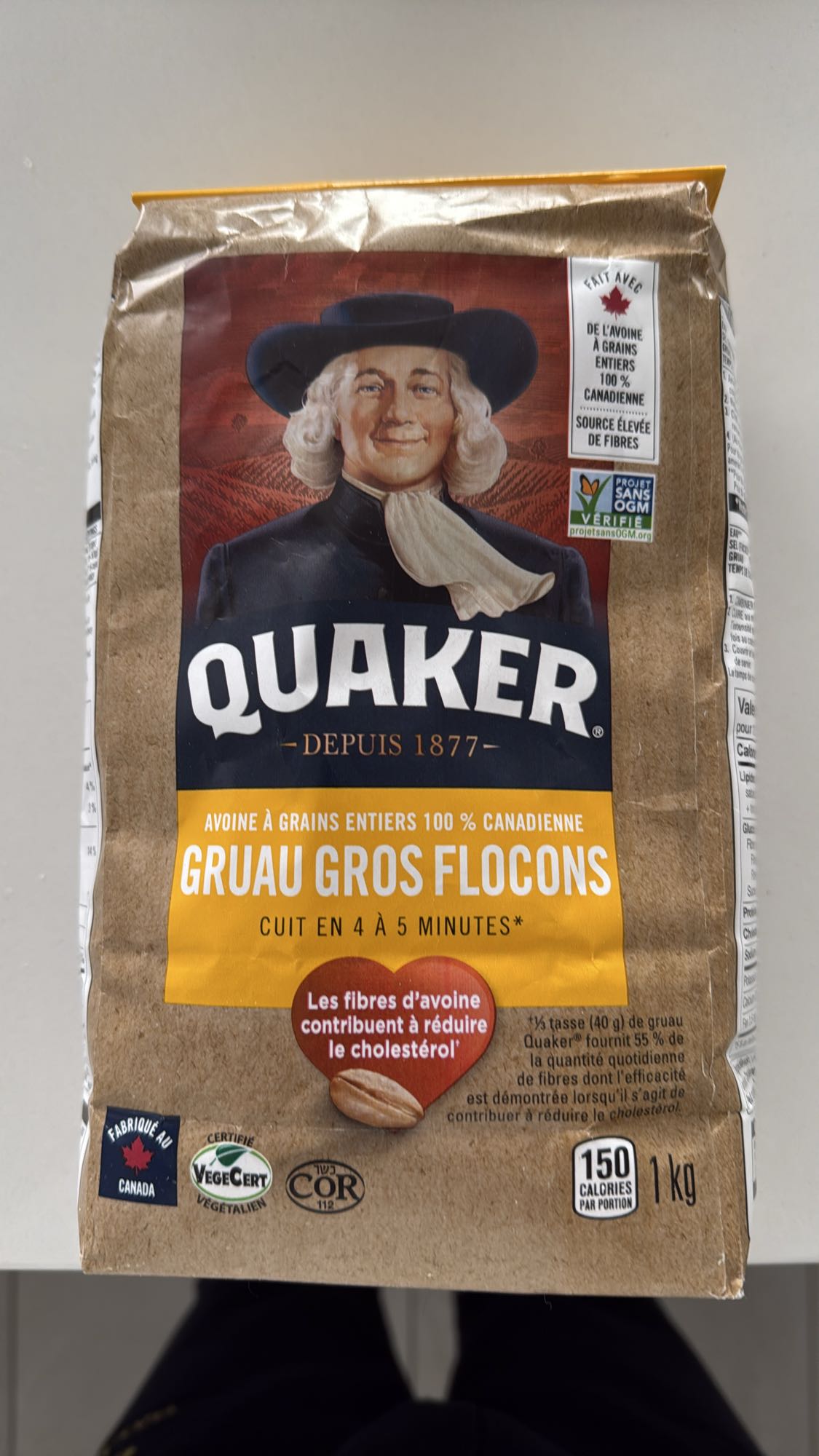 Gruau gros flocons Quaker