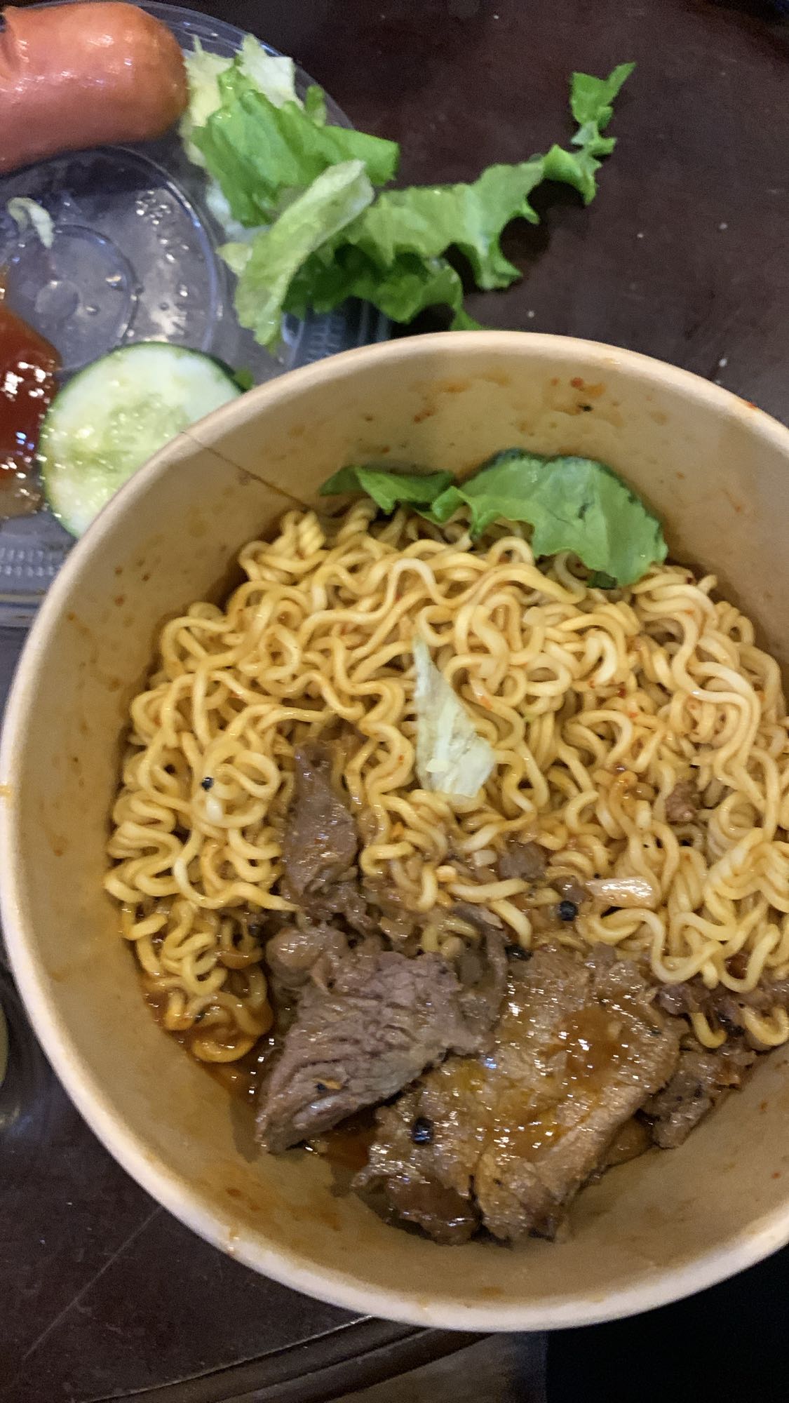 Beef noodle bowl