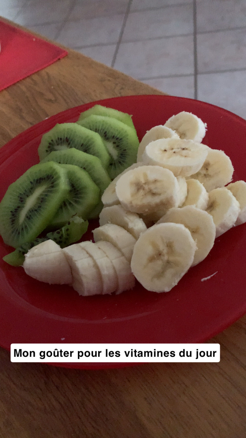 Assiette kiwi banane