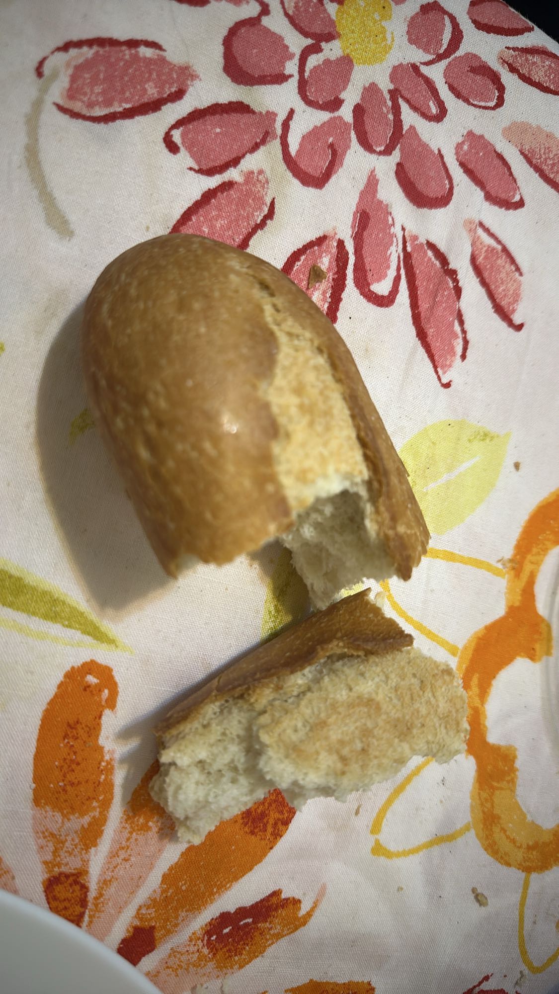 White bread roll