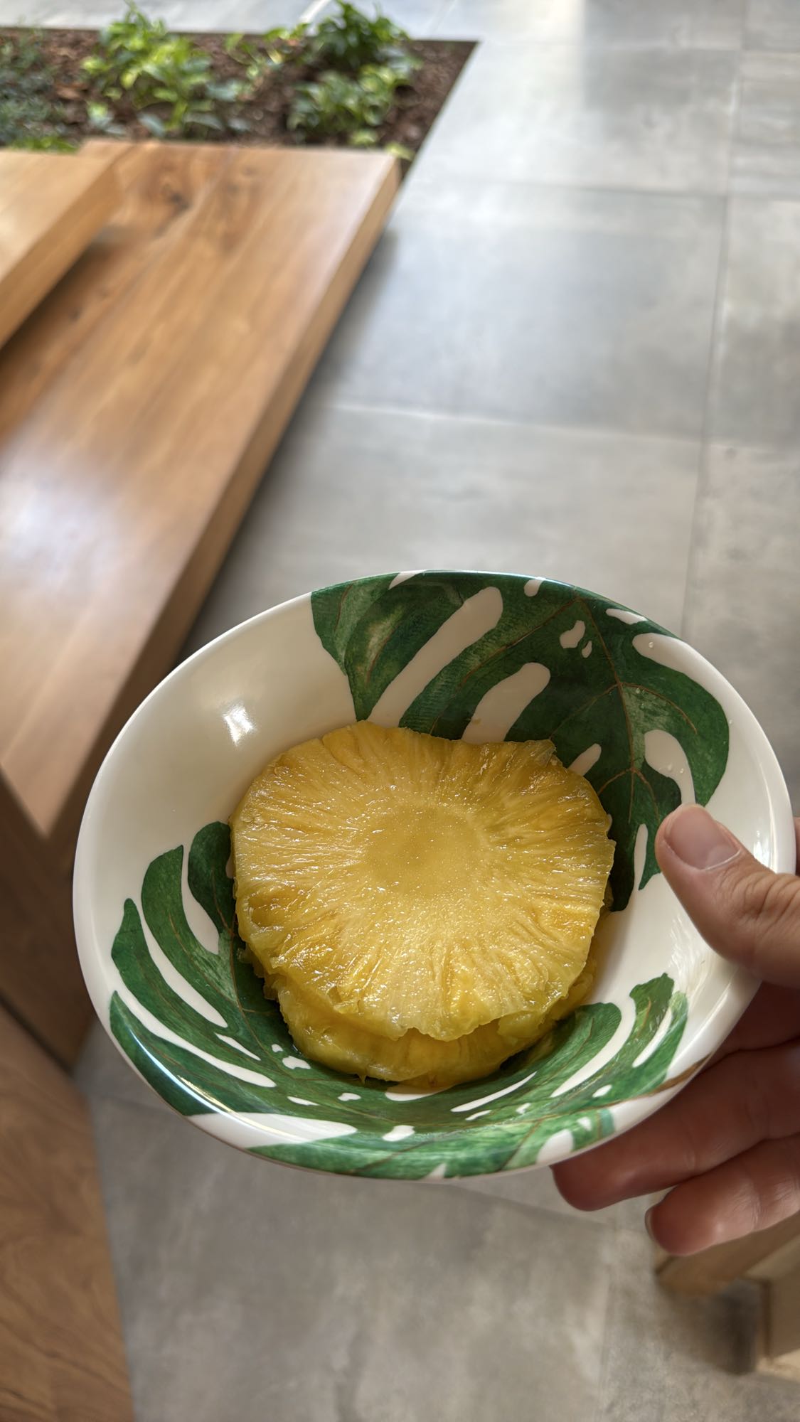 Rodajas de piña fresca