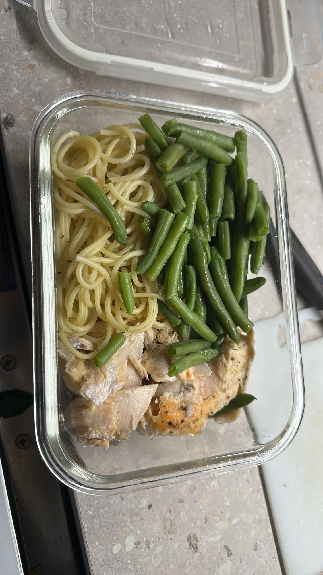 Kyckling, pasta & bönor