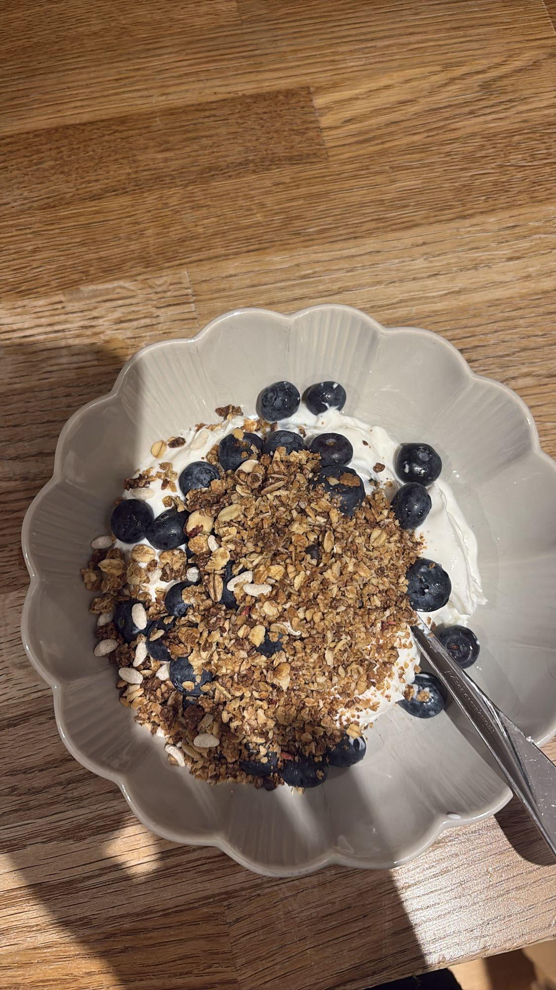 Yoghurt med granola & blåbär