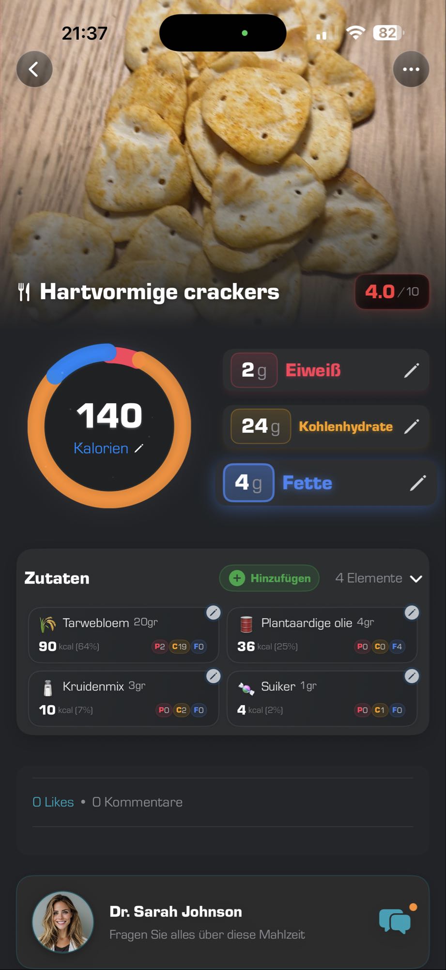 Hartvormige crackers