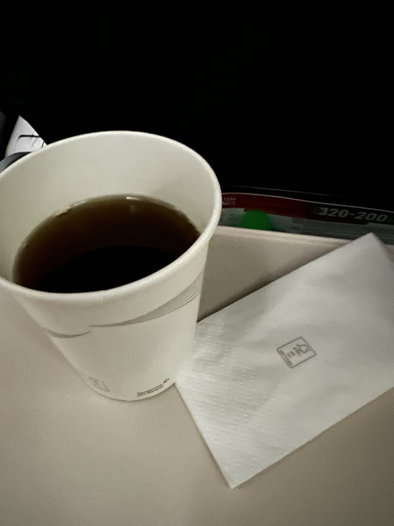 Black coffee cup