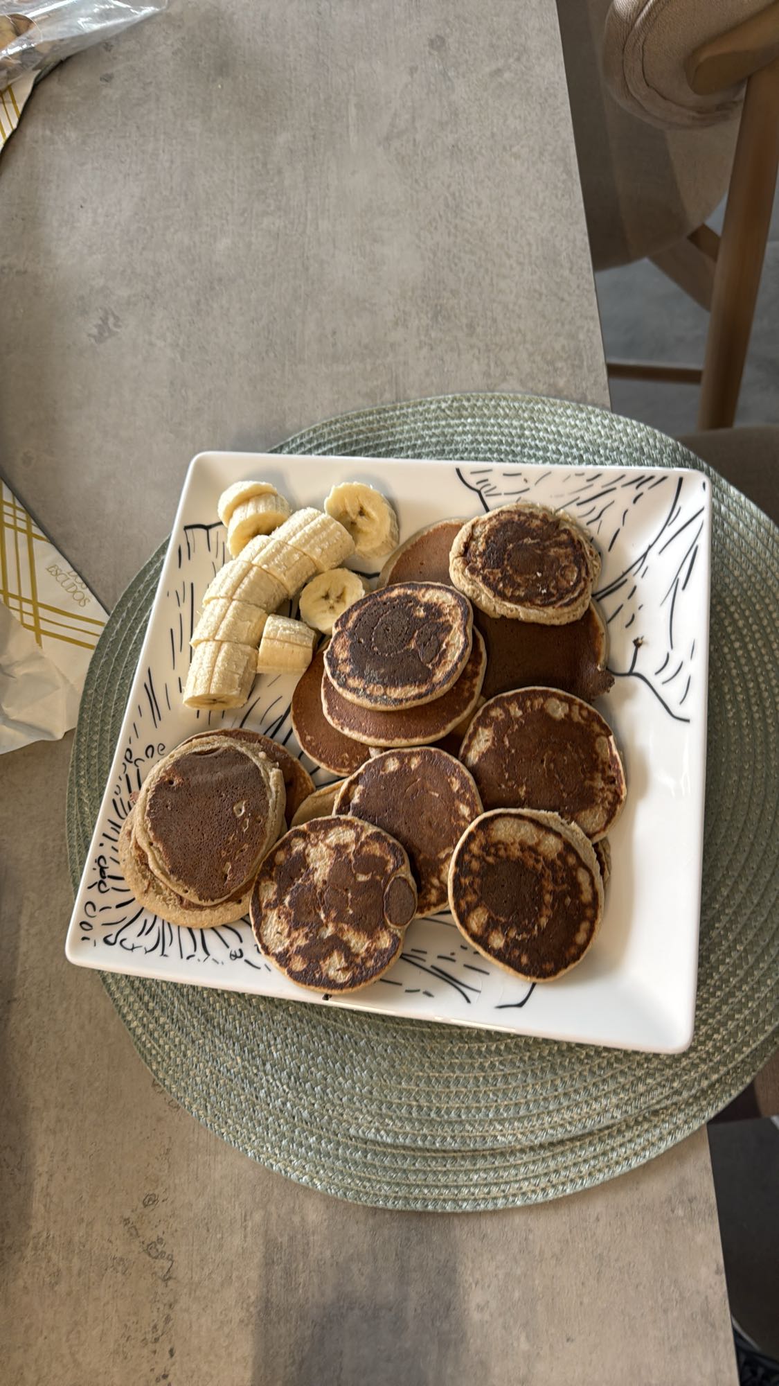 panqueques con plátano