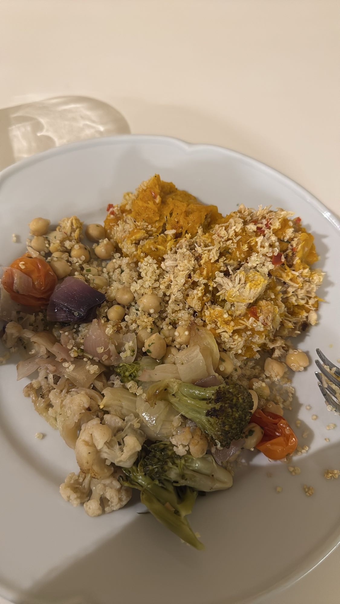 ensalada de quinoa y verduras