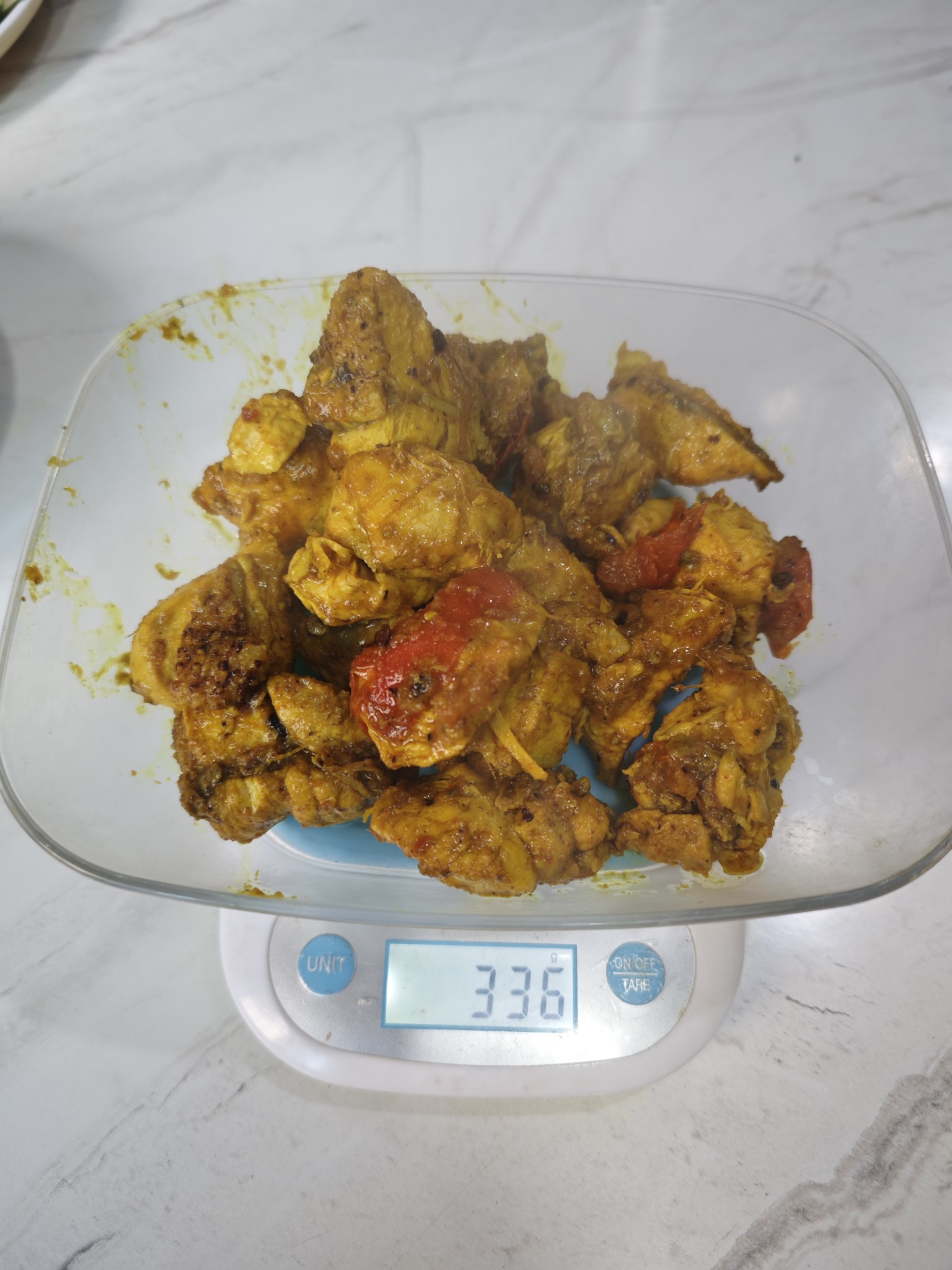 Chicken curry chunks