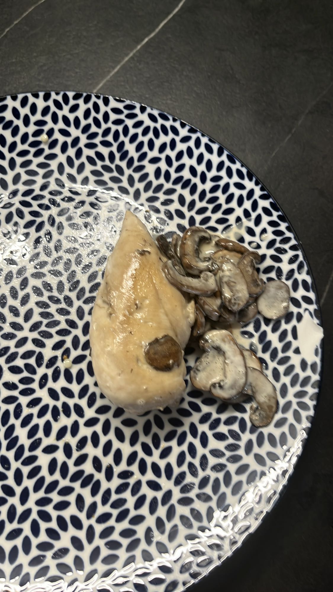 Poulet aux champignons
