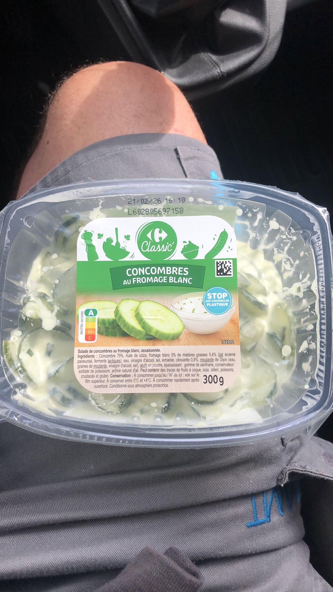 Concombres au fromage blanc