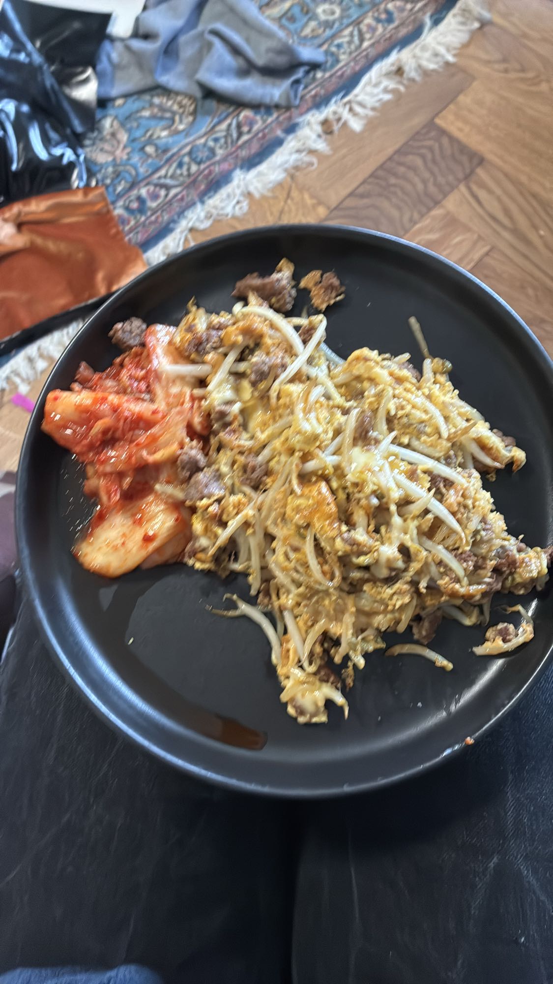 Rührei mit Rindfleisch & Kimchi