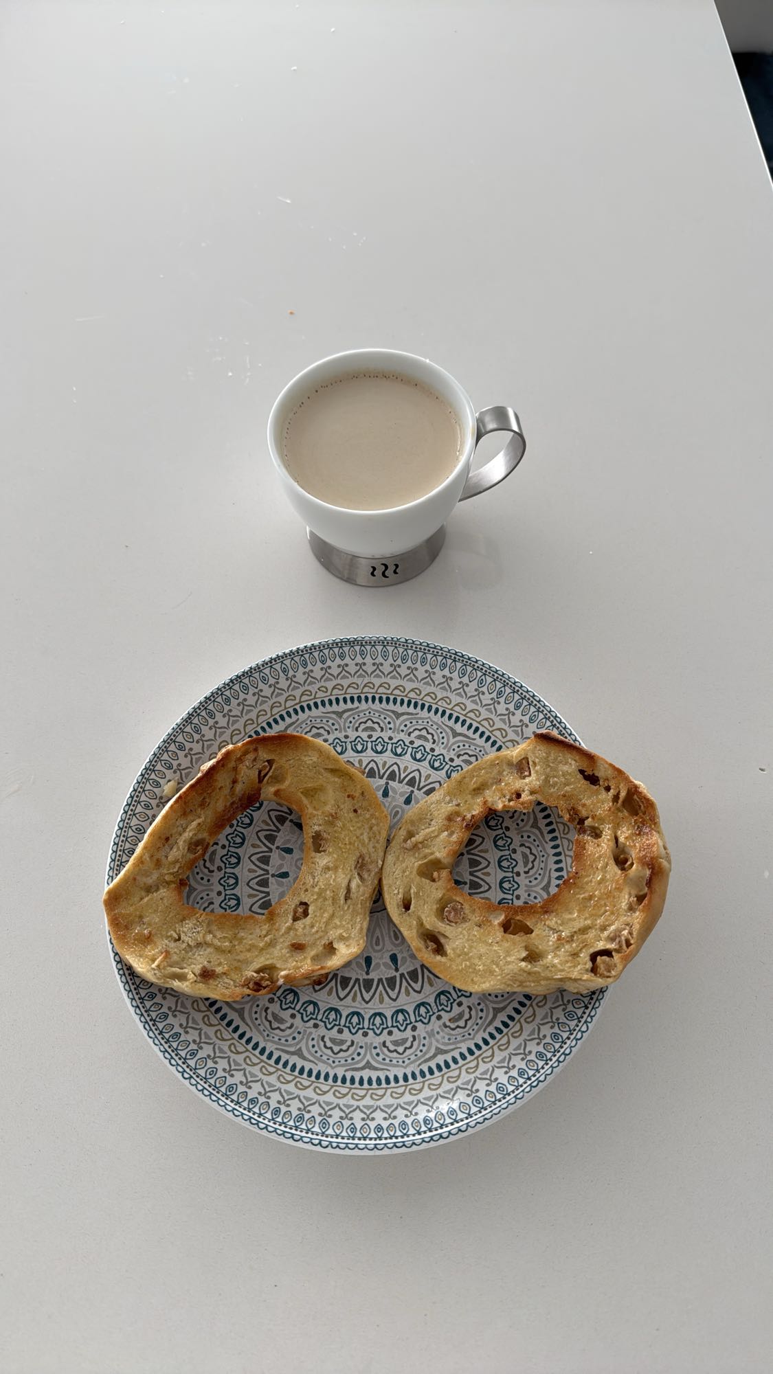 Bagel et café au lait
