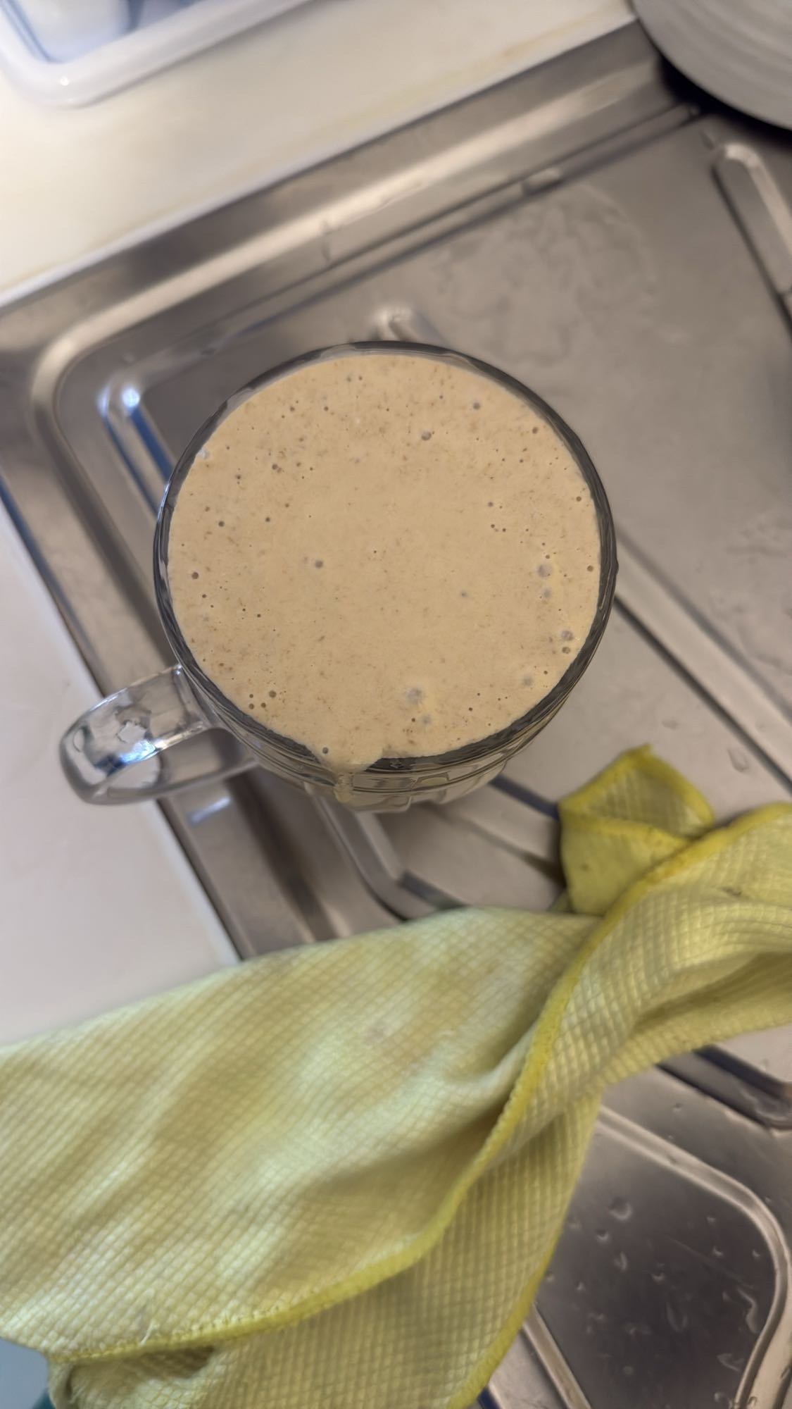 batido de plátano y avena