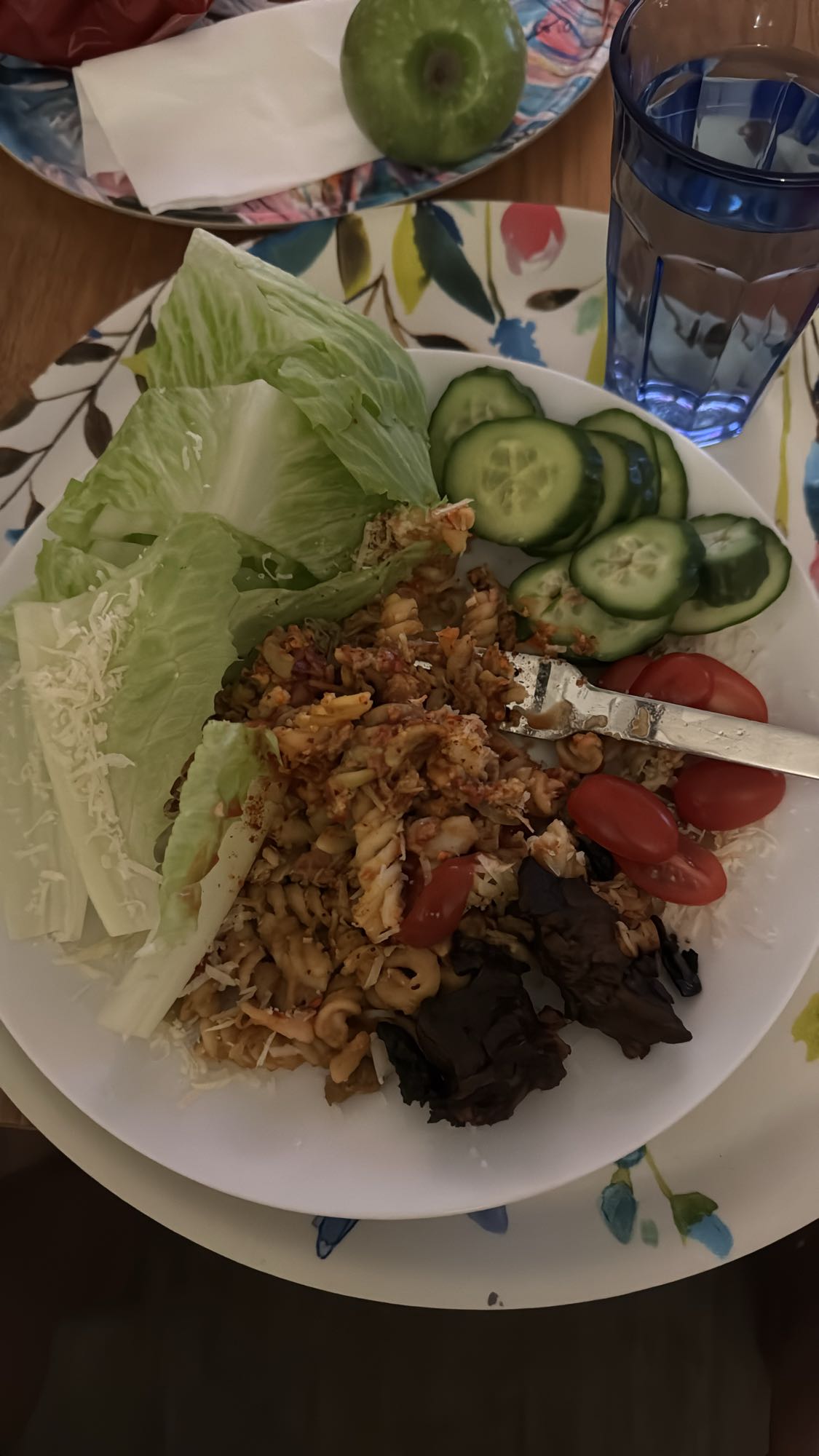 Pastasallad med grönsaker