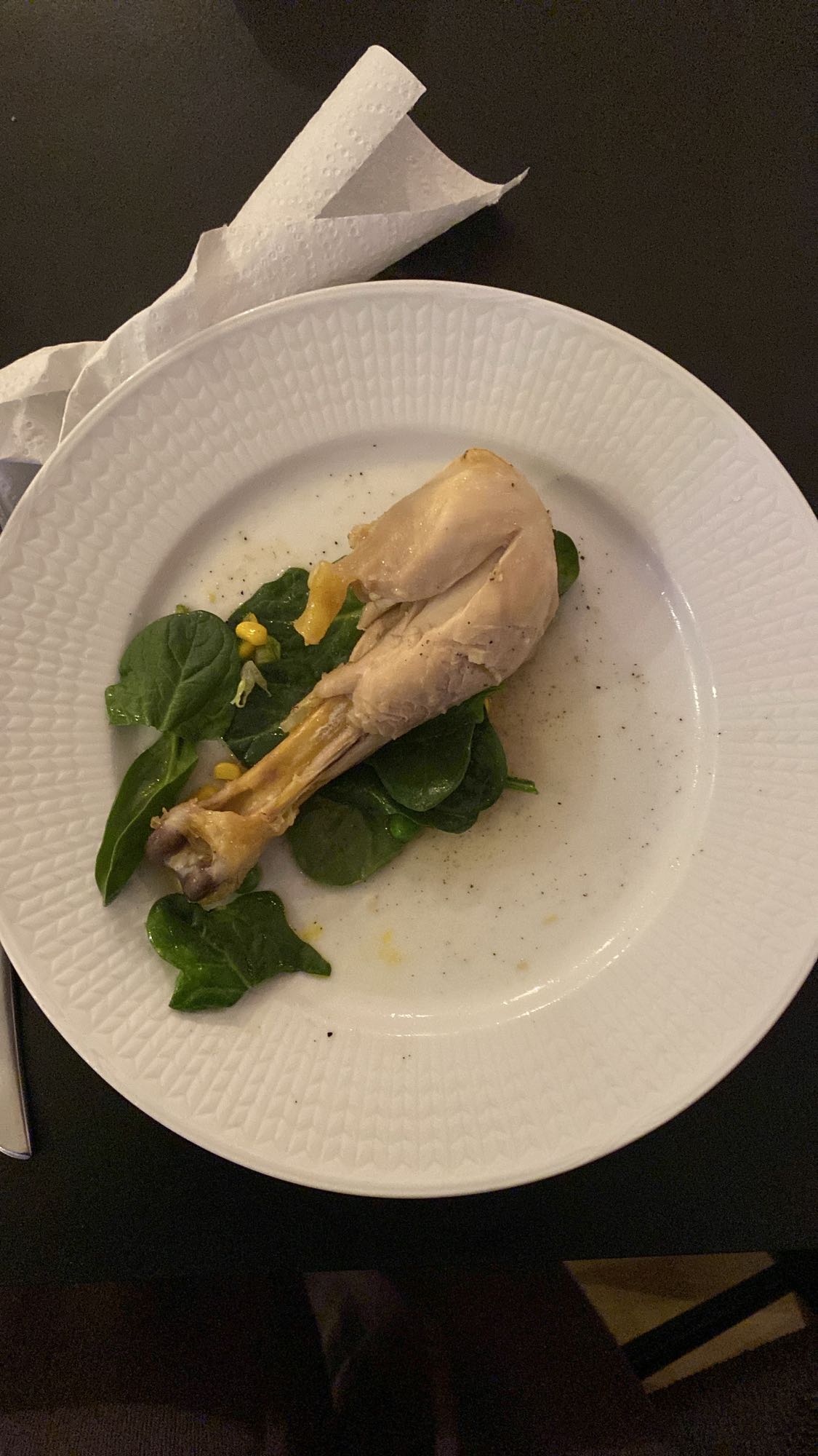 Kycklinglår med spenat