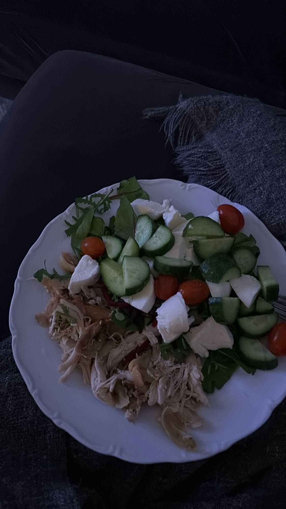 Kycklingsallad med mozzarella