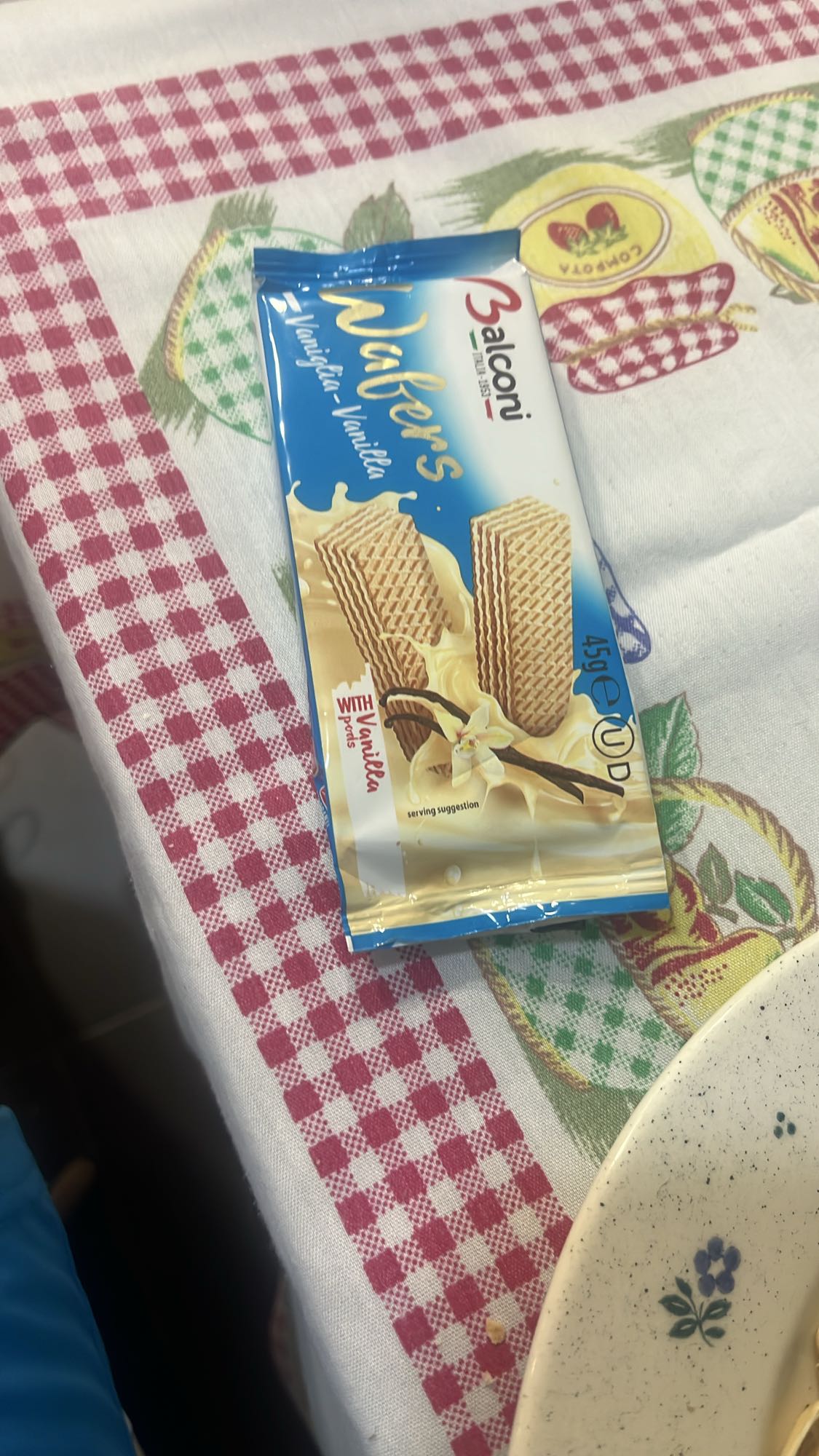 Barquillos de vainilla