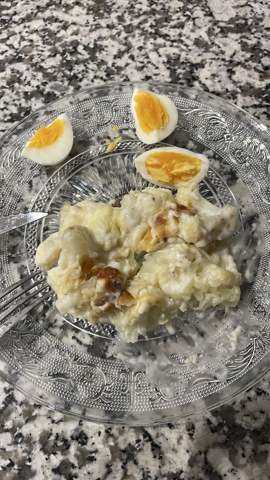 Gratin de chou-fleur et œuf