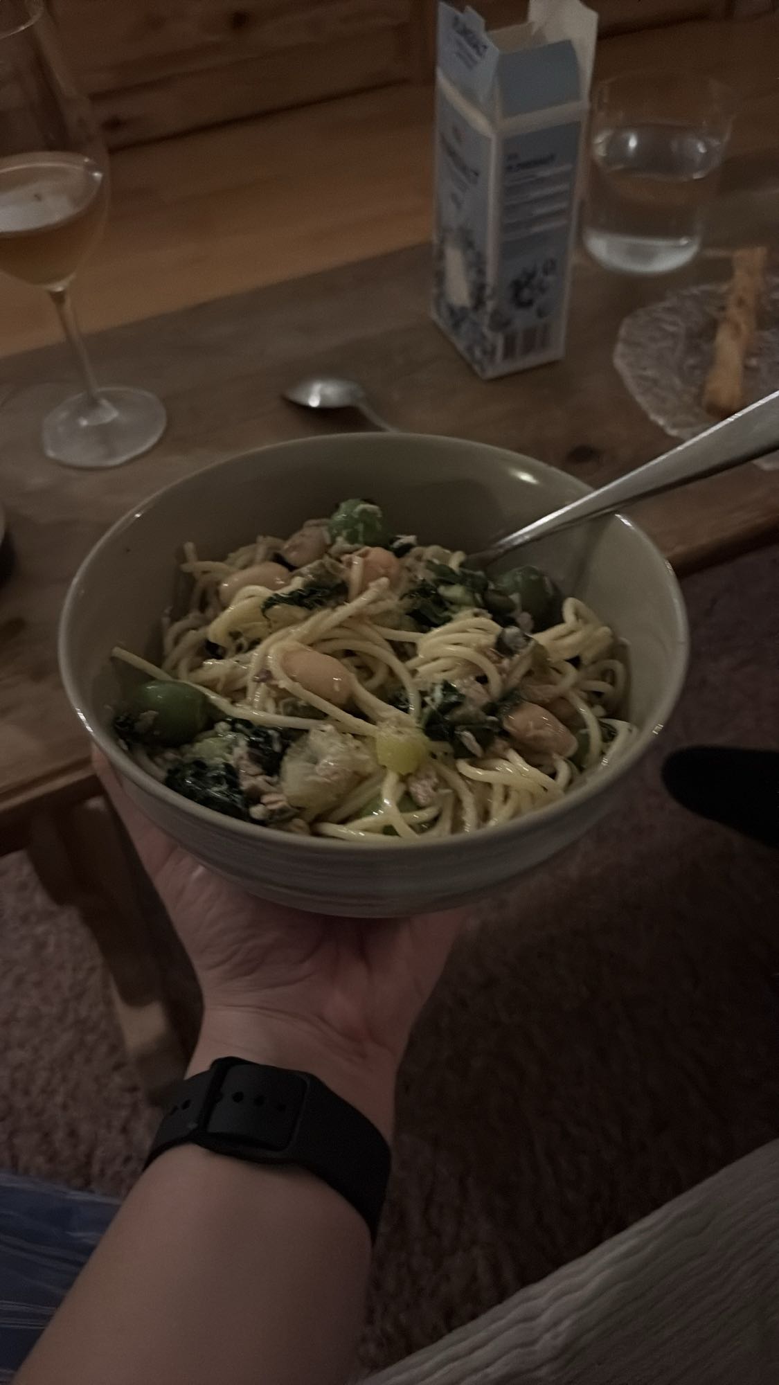 Grönsakspasta med tonfisk